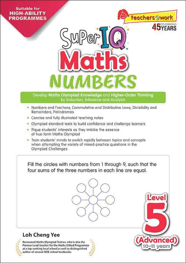 Super IQ Maths NUMBERS Level 5 Advanced (10-11 years)