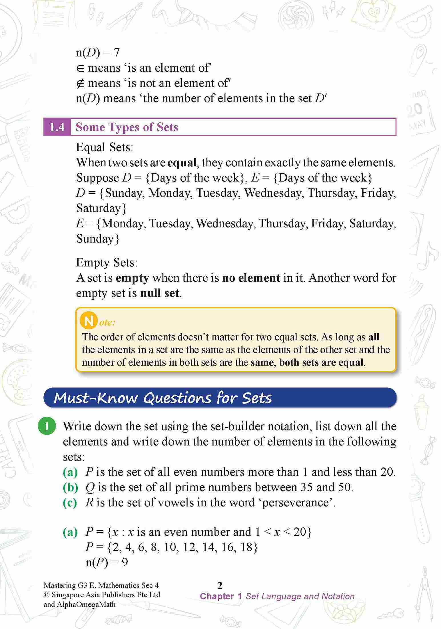 Mastering G3 ELEMENTARY MATHEMATICS Secondary 4