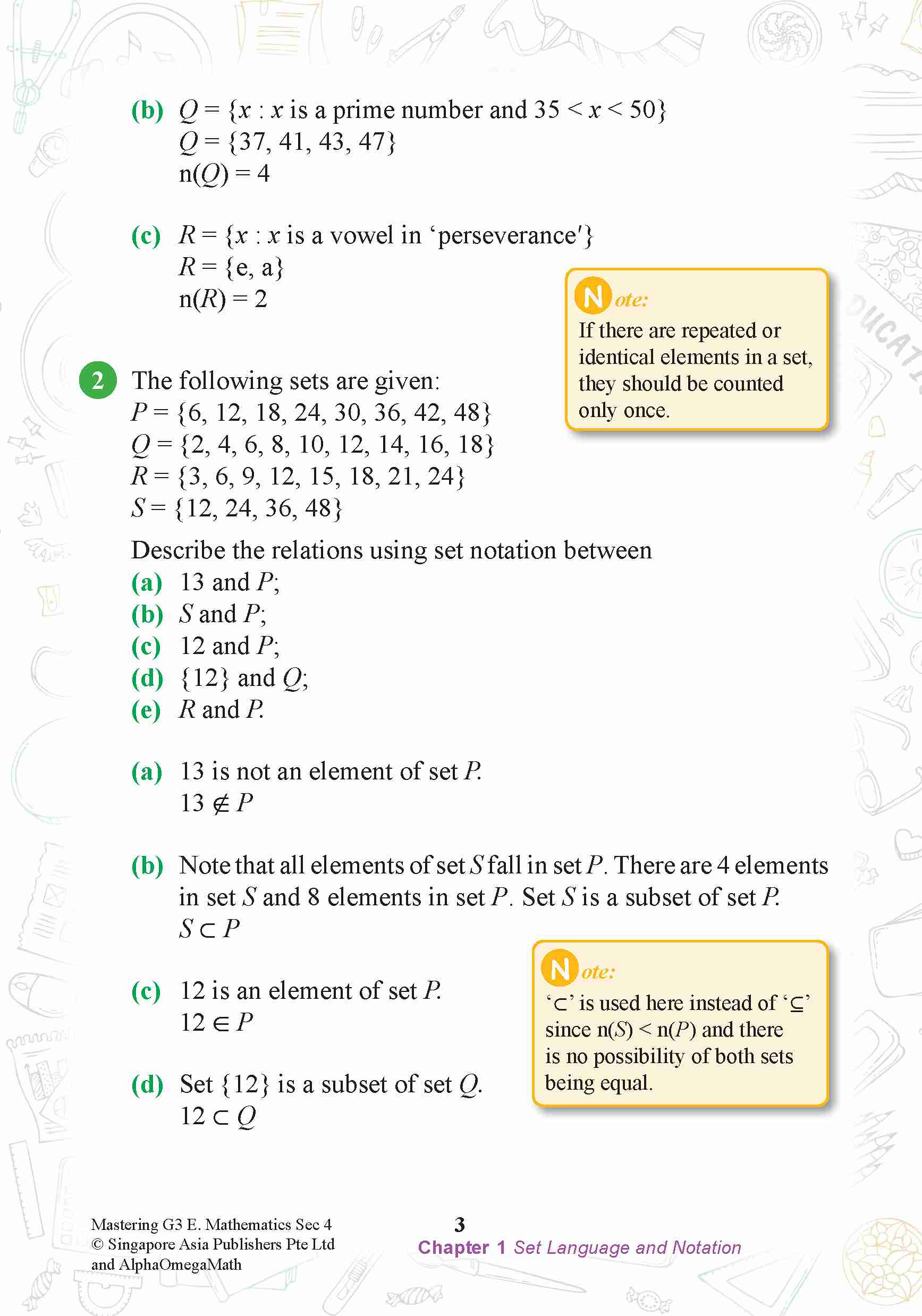 Mastering G3 ELEMENTARY MATHEMATICS Secondary 4