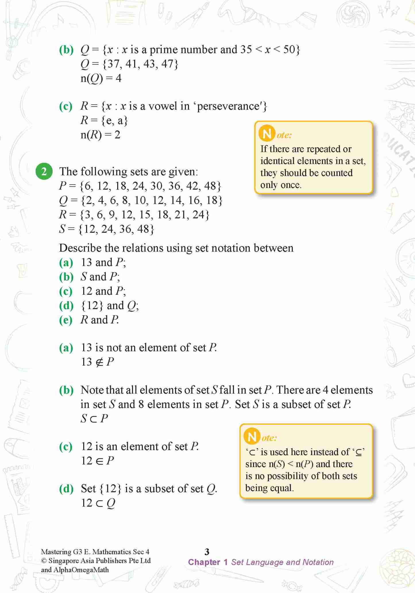 Mastering G3 ELEMENTARY MATHEMATICS Secondary 4