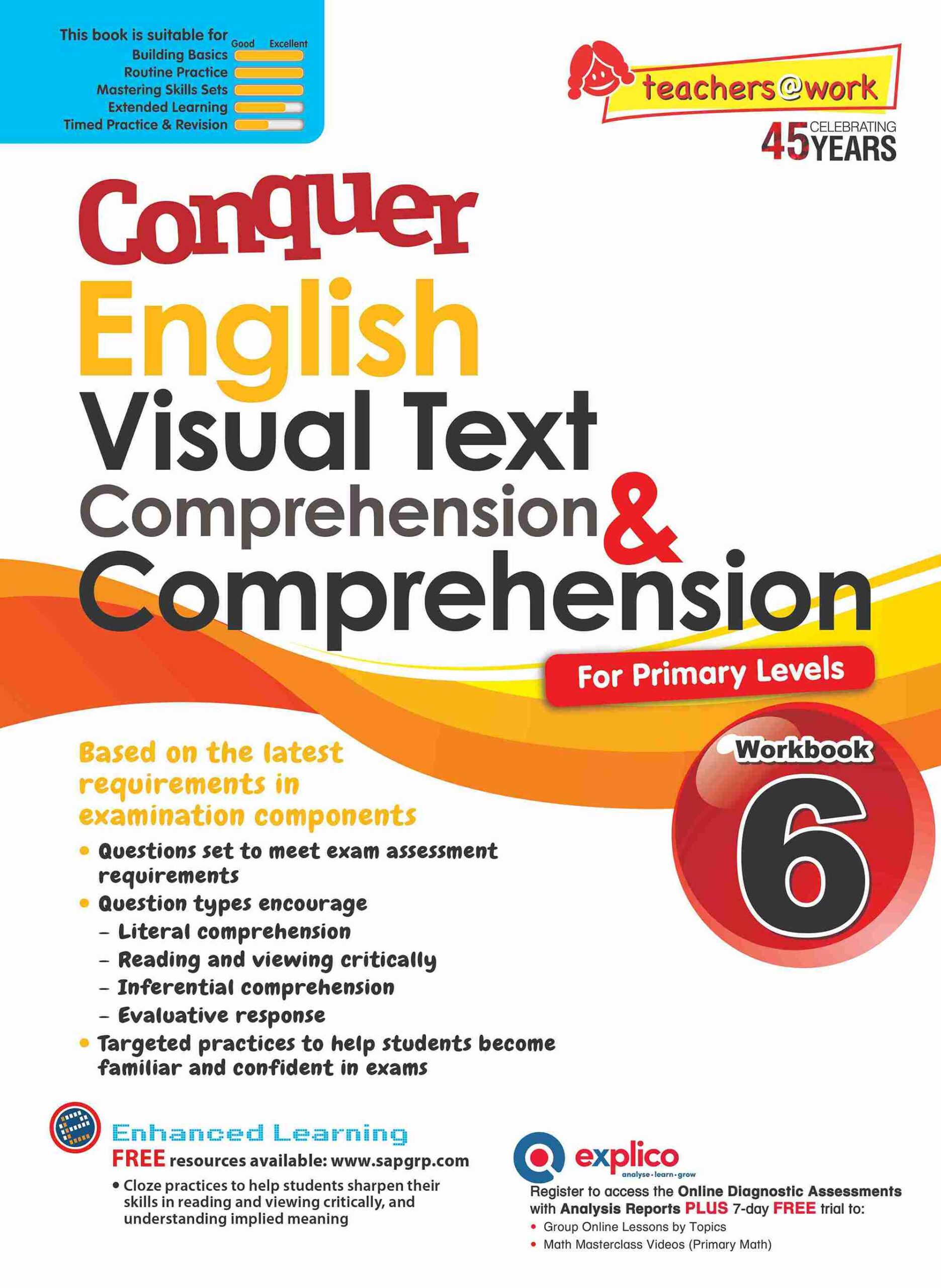 Conquer English Visual Text Comprehension & Comprehension Workbook 6