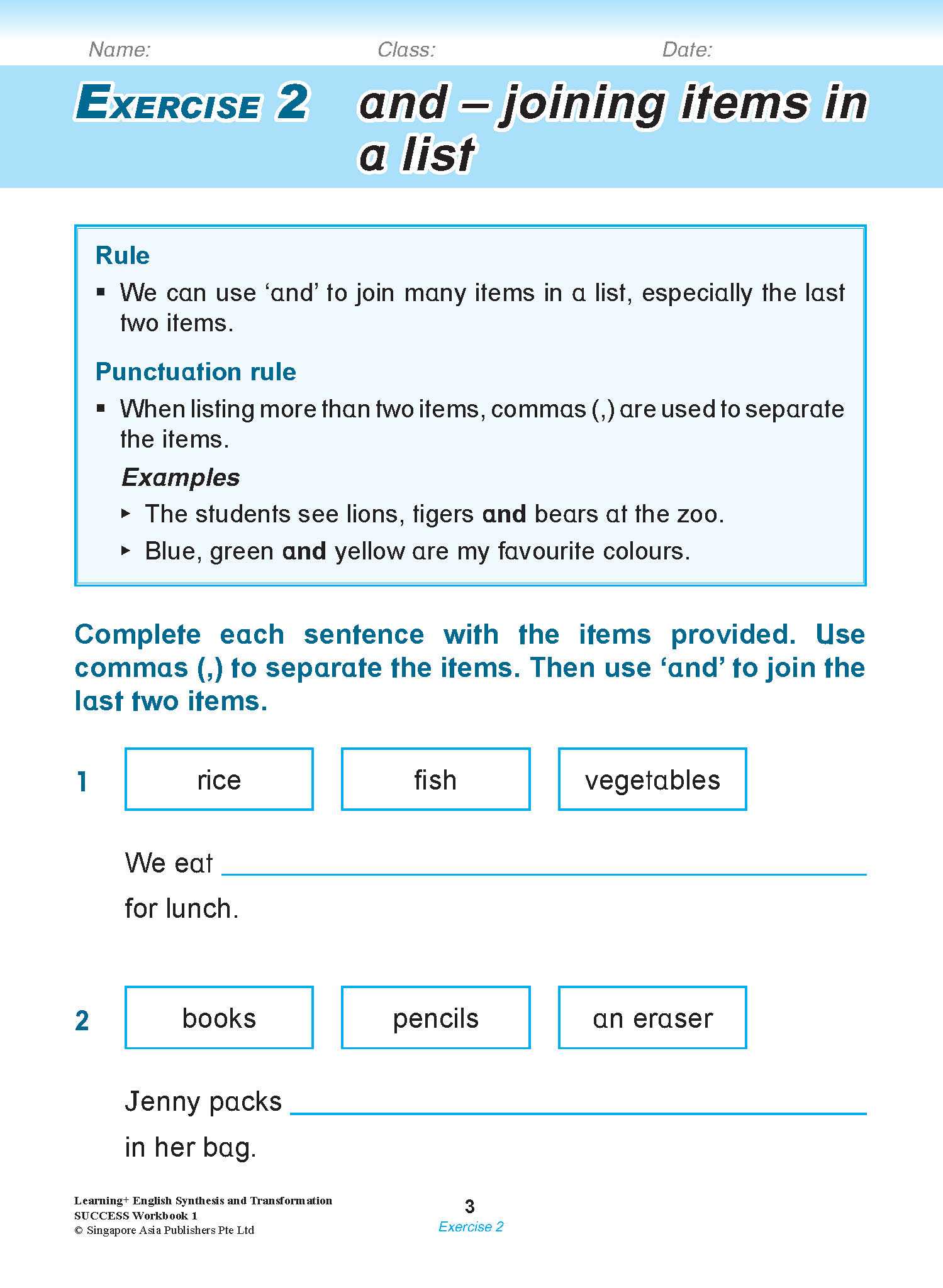 LEARNING+ ENGLISH Synthesis and Transformation SUCCESS Workbook 1