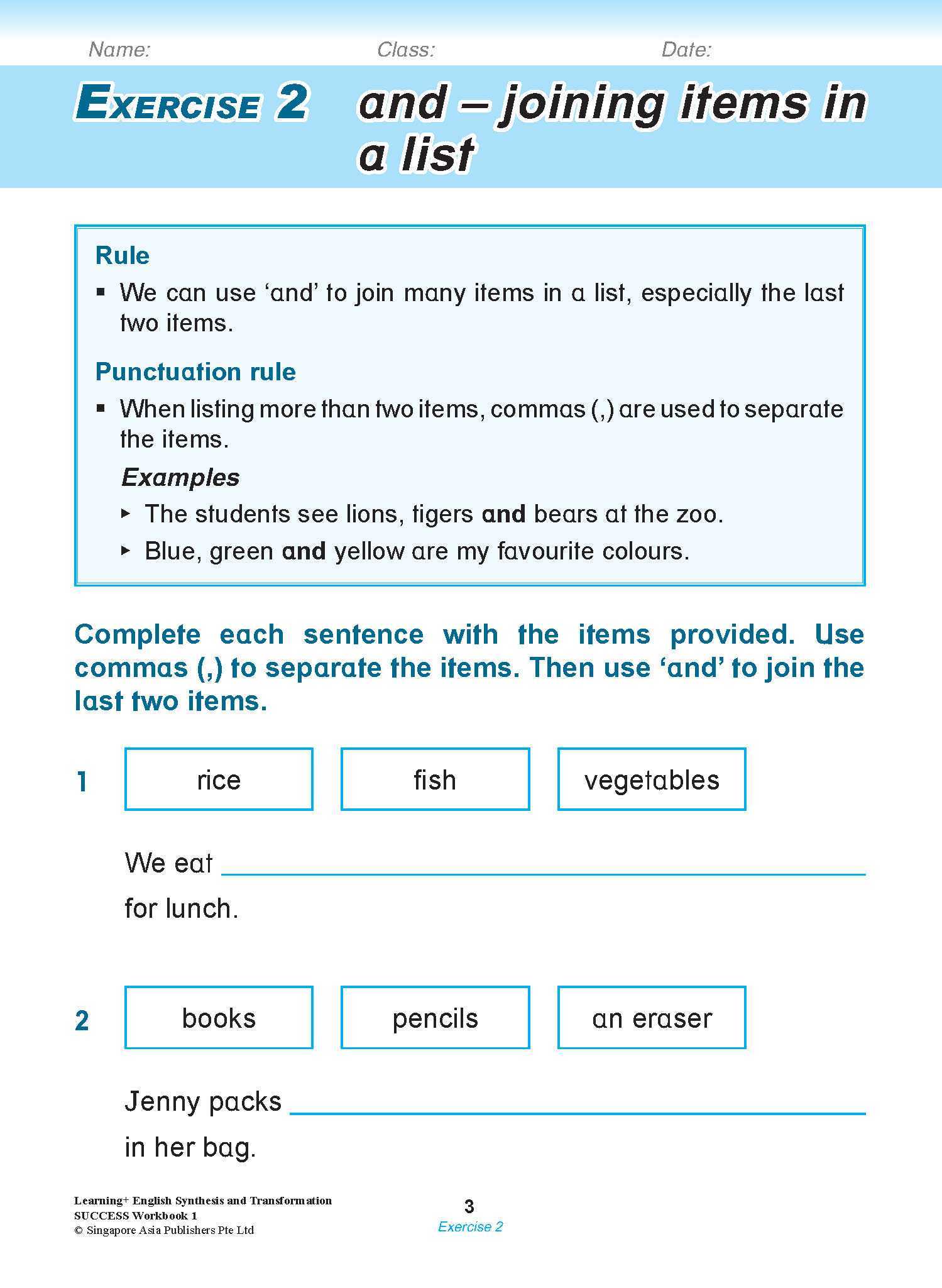 LEARNING+ ENGLISH Synthesis and Transformation SUCCESS Workbook 1