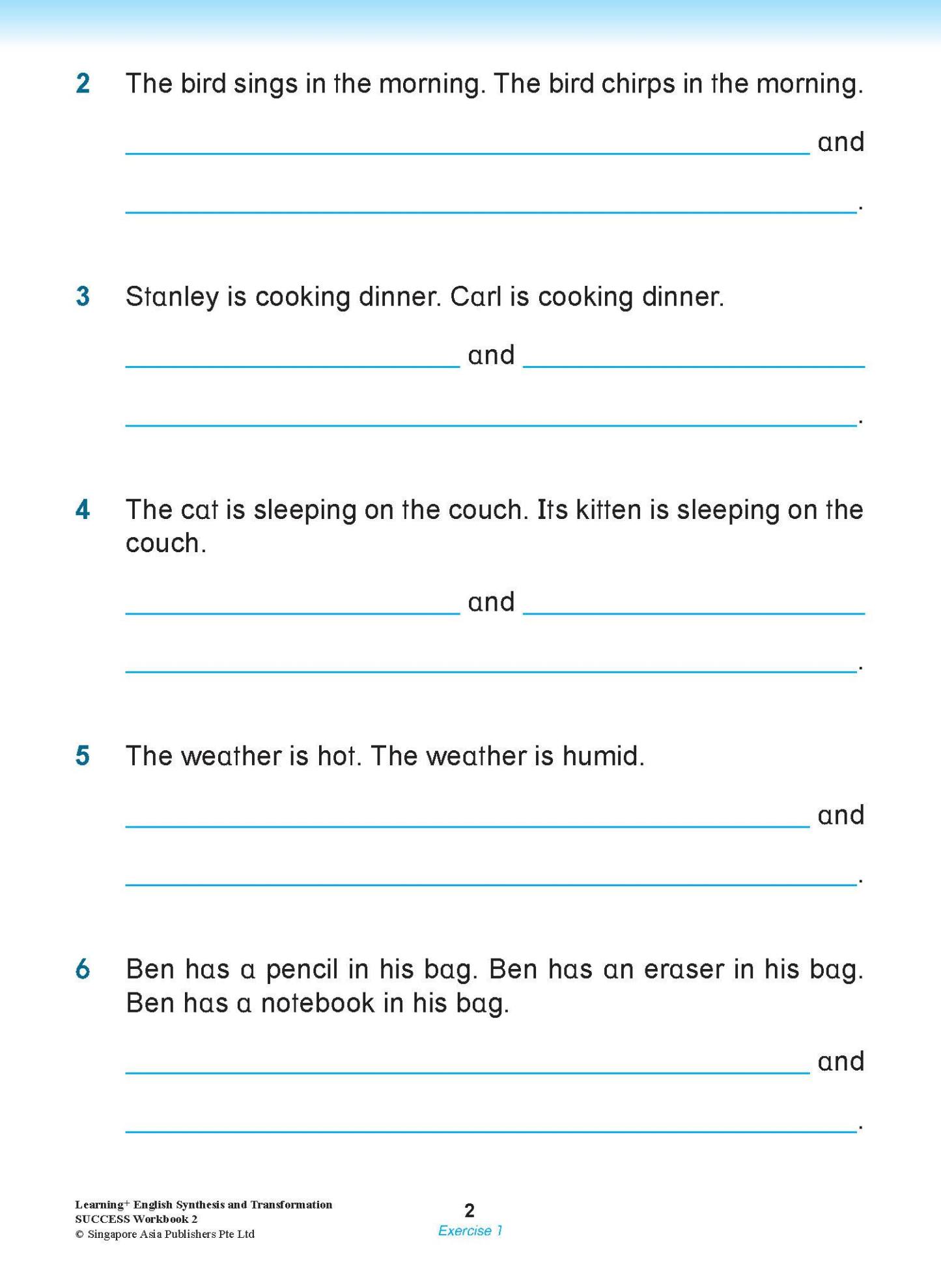 LEARNING+ ENGLISH Synthesis and Transformation SUCCESS Workbook 2