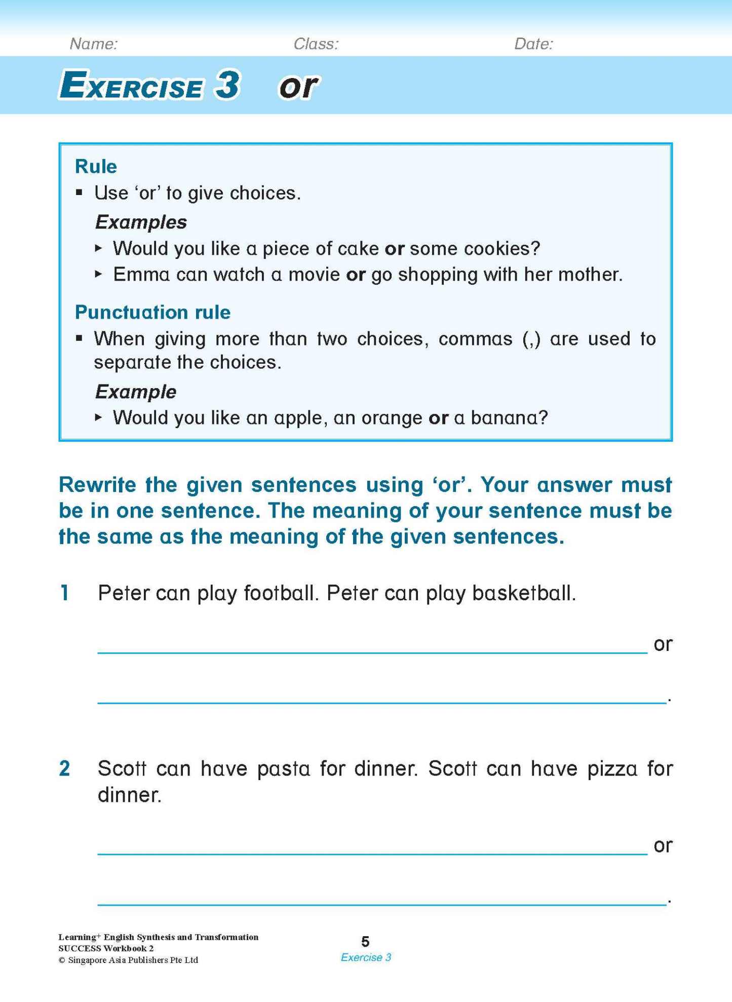 LEARNING+ ENGLISH Synthesis and Transformation SUCCESS Workbook 2