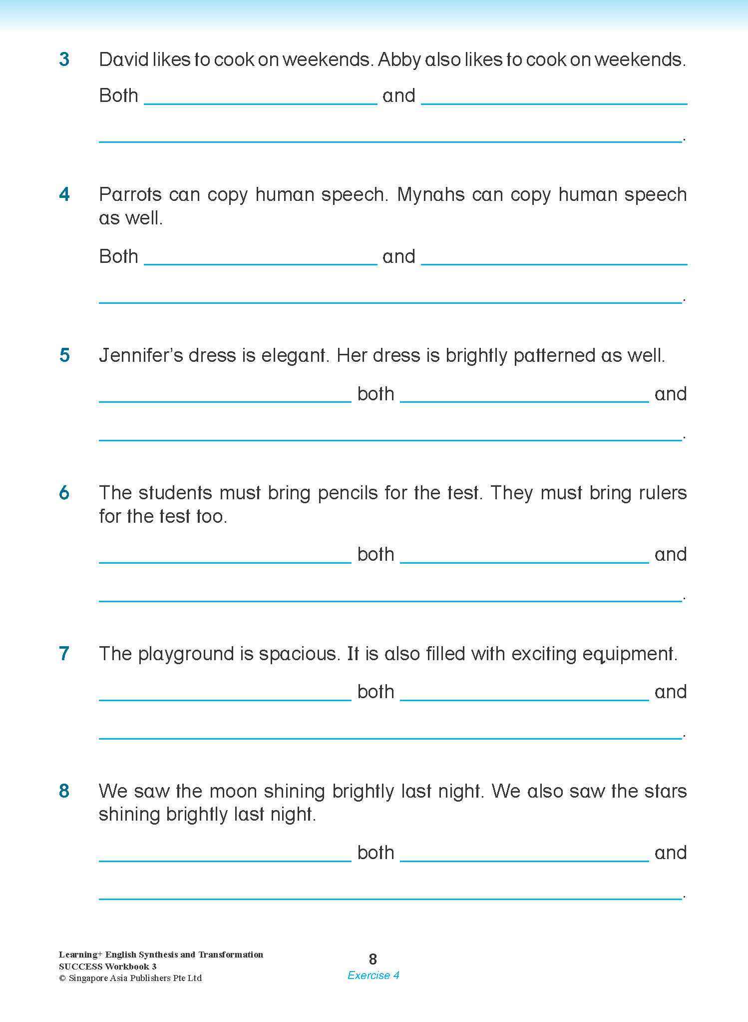 LEARNING+ ENGLISH Synthesis and Transformation SUCCESS Workbook 3