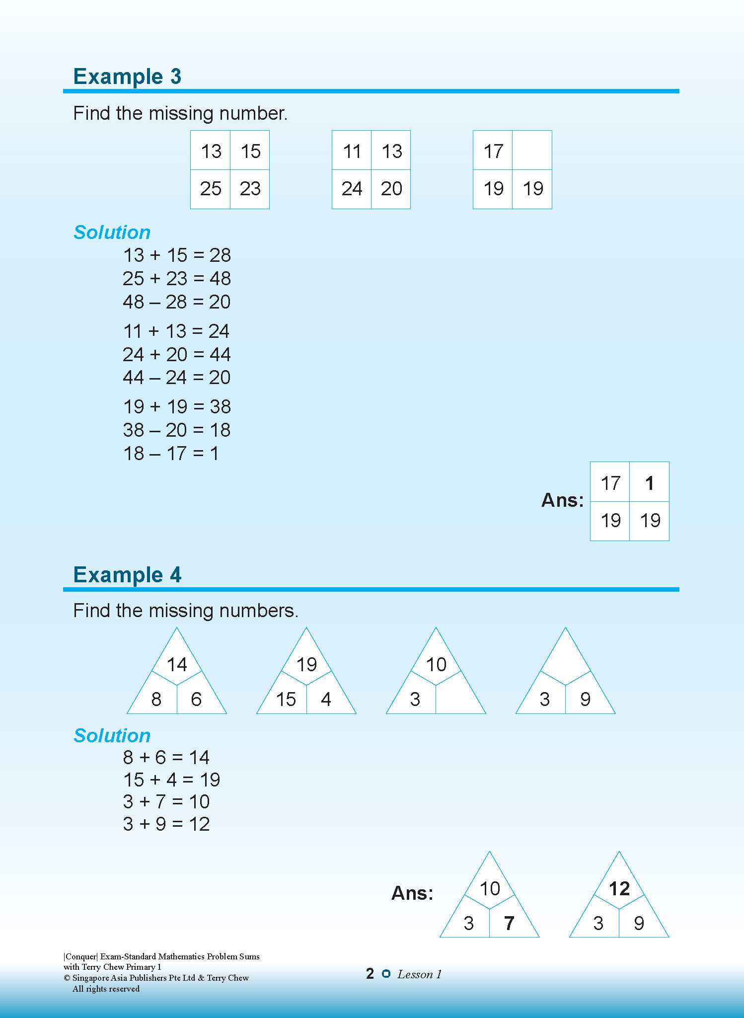 Conquer EXAM-STANDARD Mathematics PROBLEM SUMS with Terry Chew Primary 1