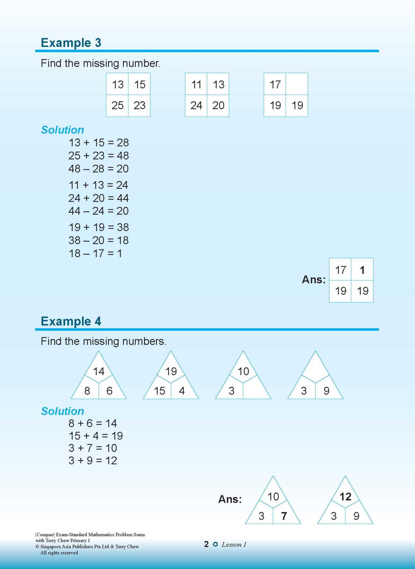 Conquer EXAM-STANDARD Mathematics PROBLEM SUMS with Terry Chew Primary 1
