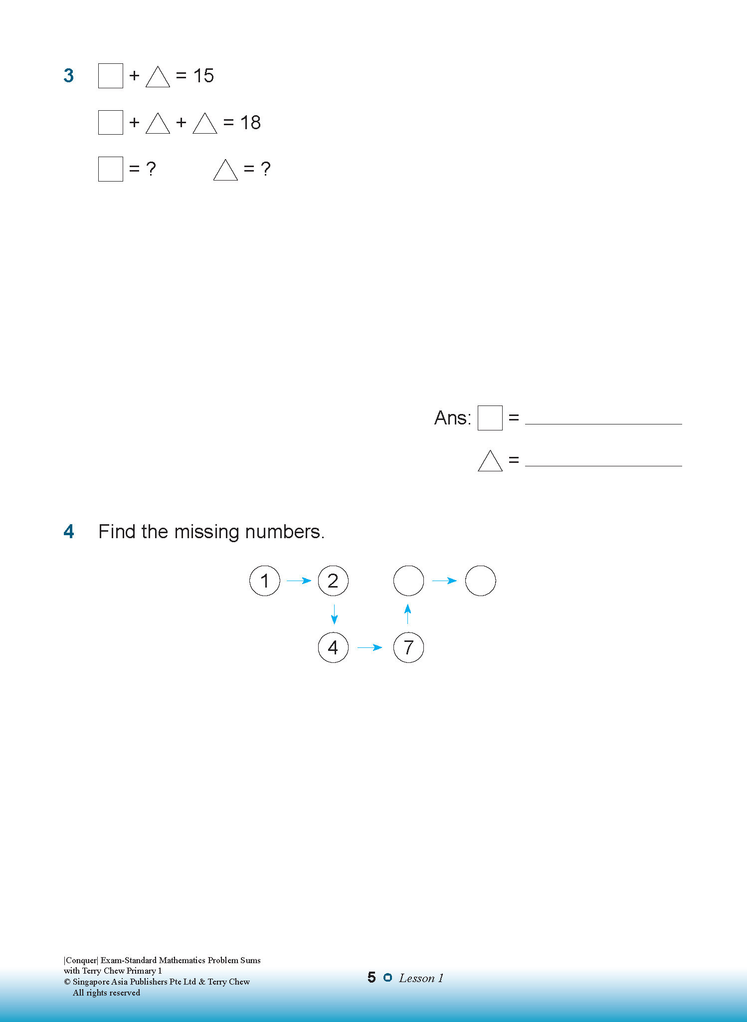 Conquer EXAM-STANDARD Mathematics PROBLEM SUMS with Terry Chew Primary 1