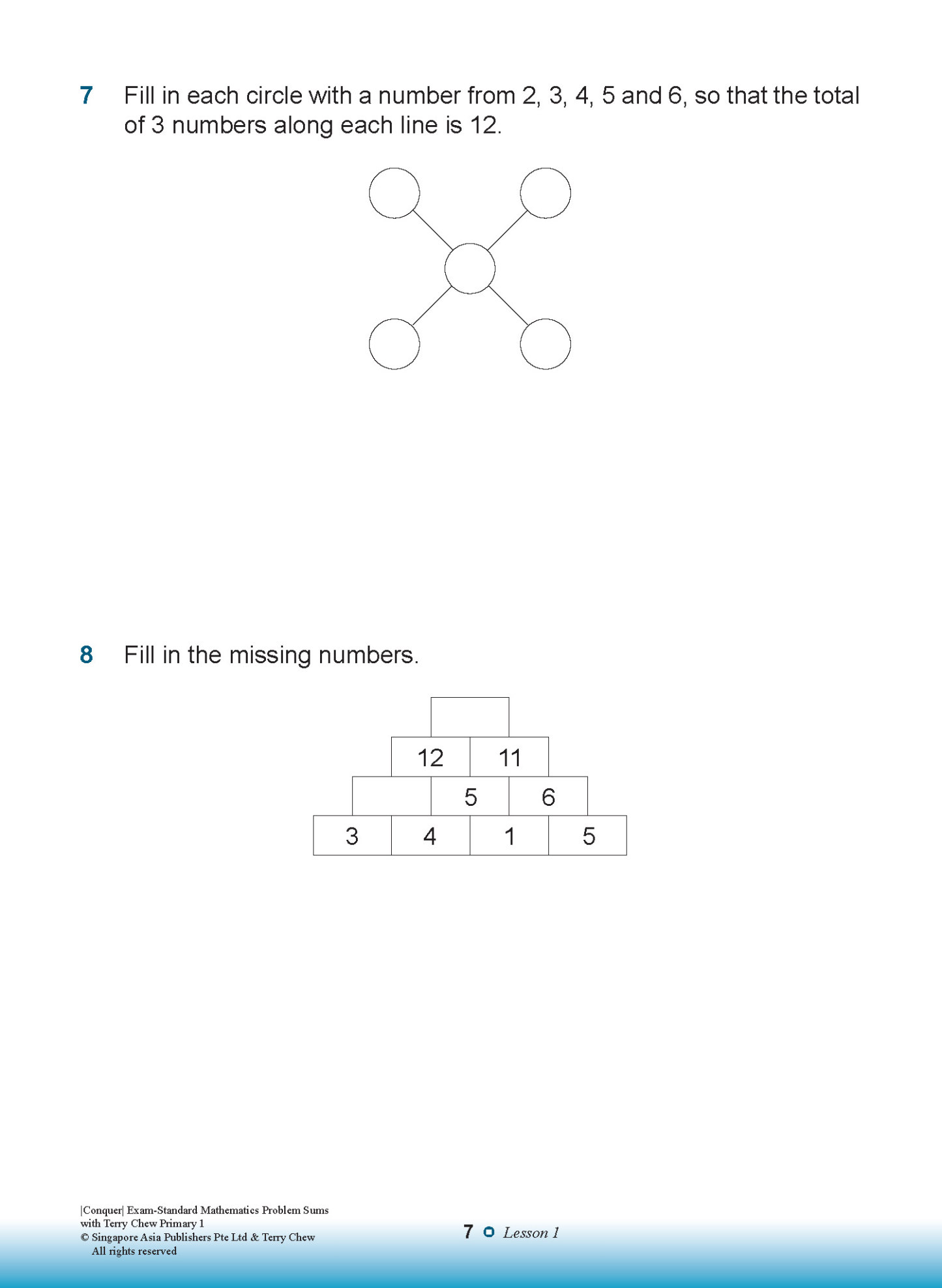 Conquer EXAM-STANDARD Mathematics PROBLEM SUMS with Terry Chew Primary 1