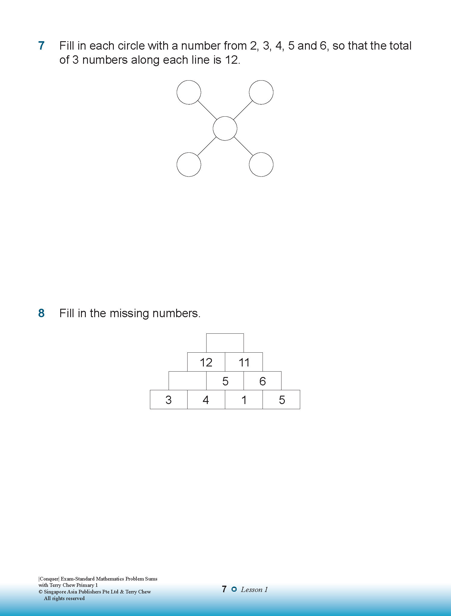 Conquer EXAM-STANDARD Mathematics PROBLEM SUMS with Terry Chew Primary 1