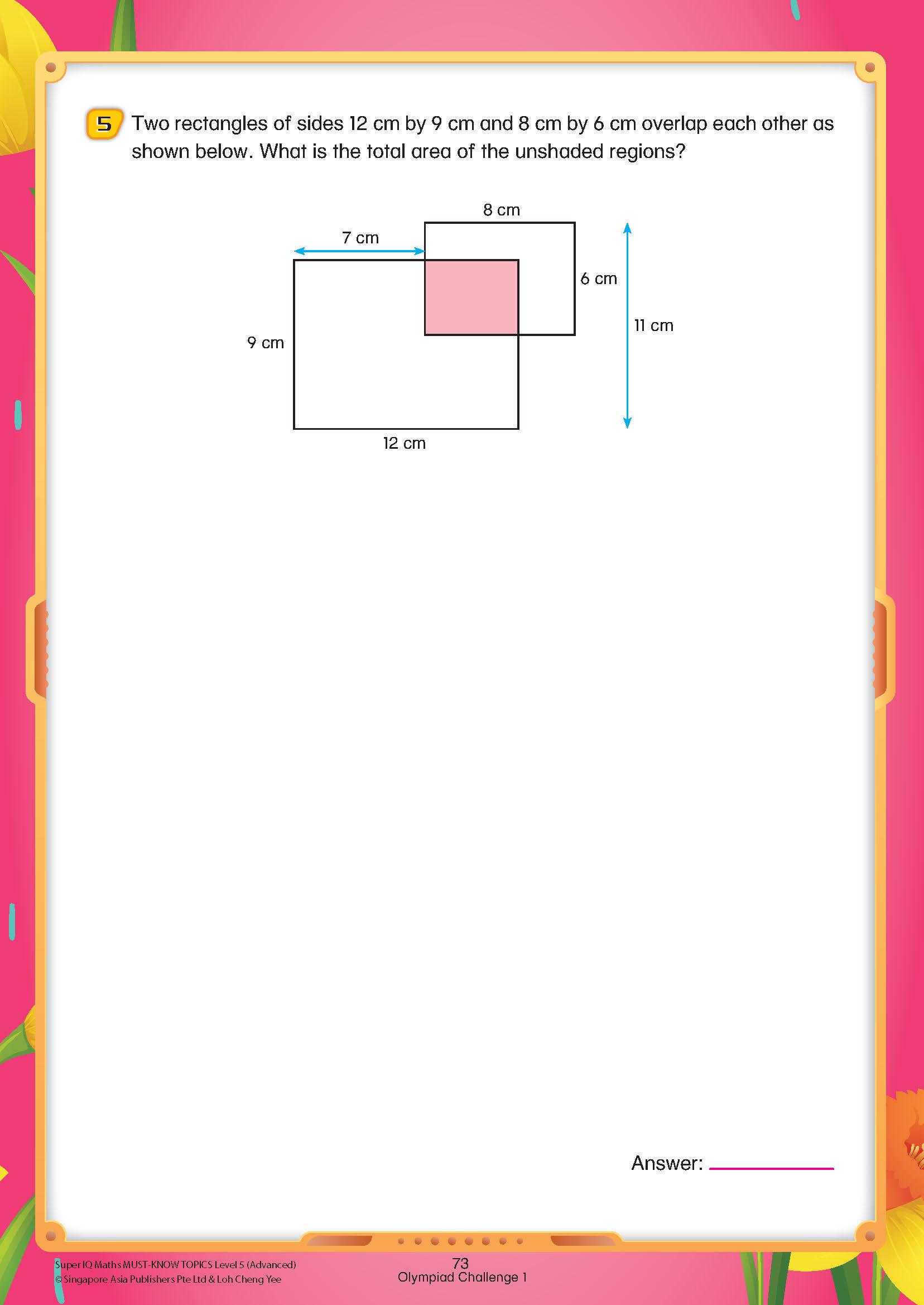 Super IQ Maths MUST-KNOW TOPICS Level 5 Advanced (10-11 years)