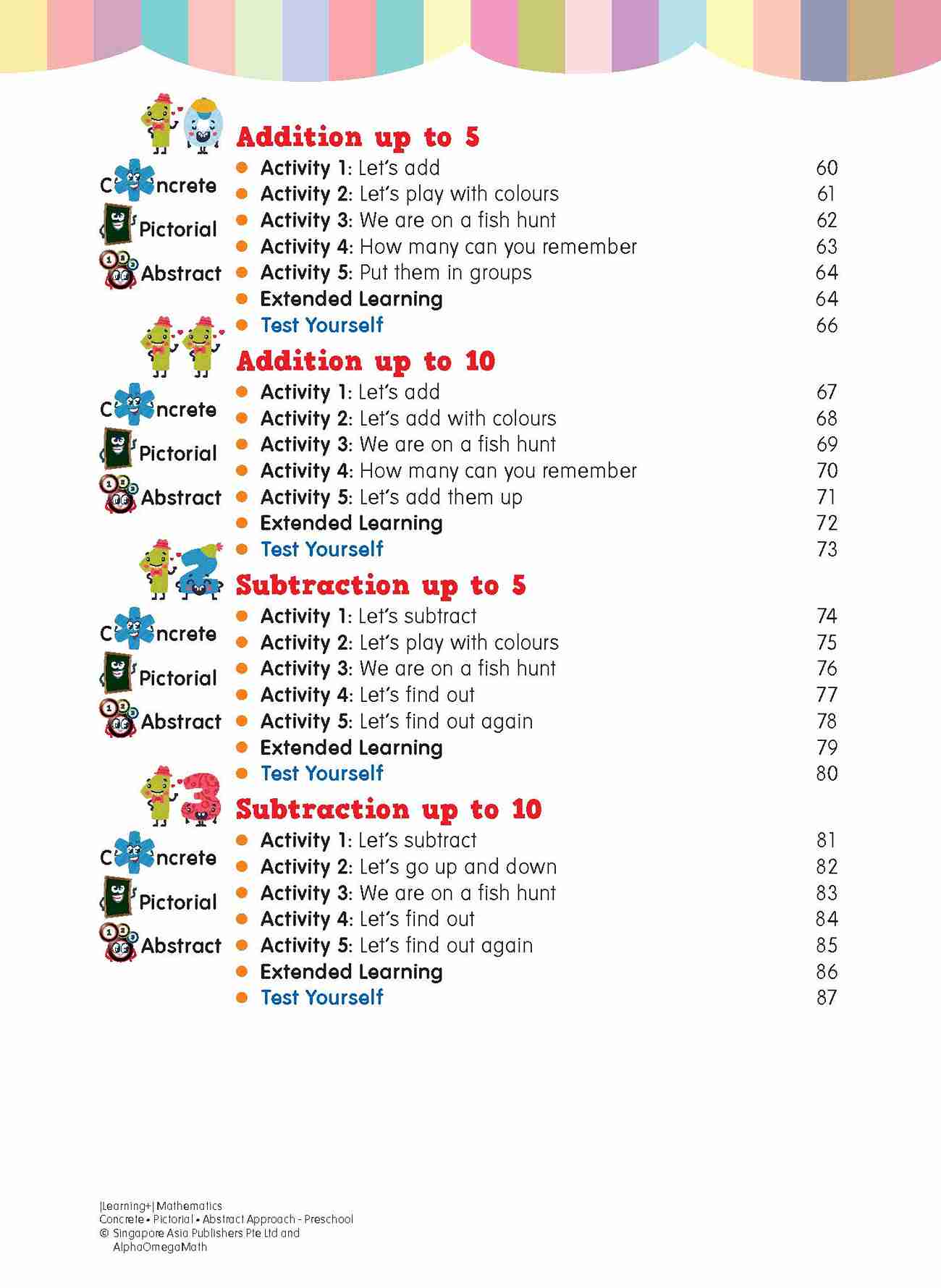 LEARNING+ MATHEMATICS Concrete • Pictorial • Abstract Approach Preschool (4 – 6 Years)