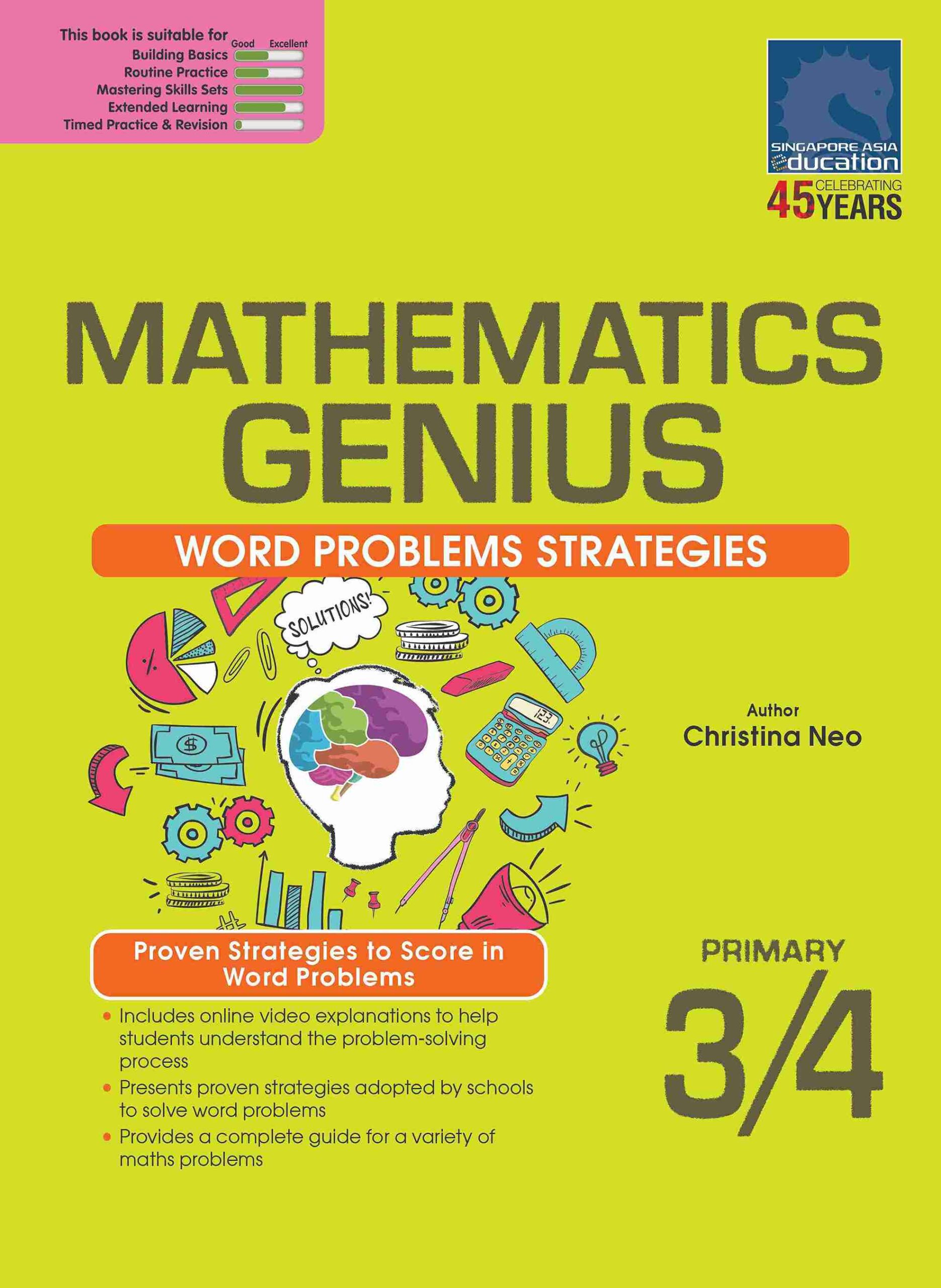 MATHEMATICS GENIUS WORD PROBLEMS STRATEGIES PRIMARY 3/4