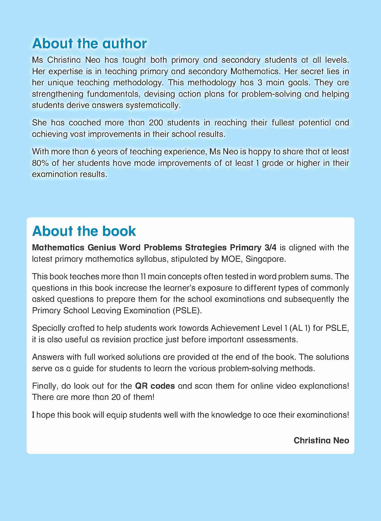 MATHEMATICS GENIUS WORD PROBLEMS STRATEGIES PRIMARY 3/4