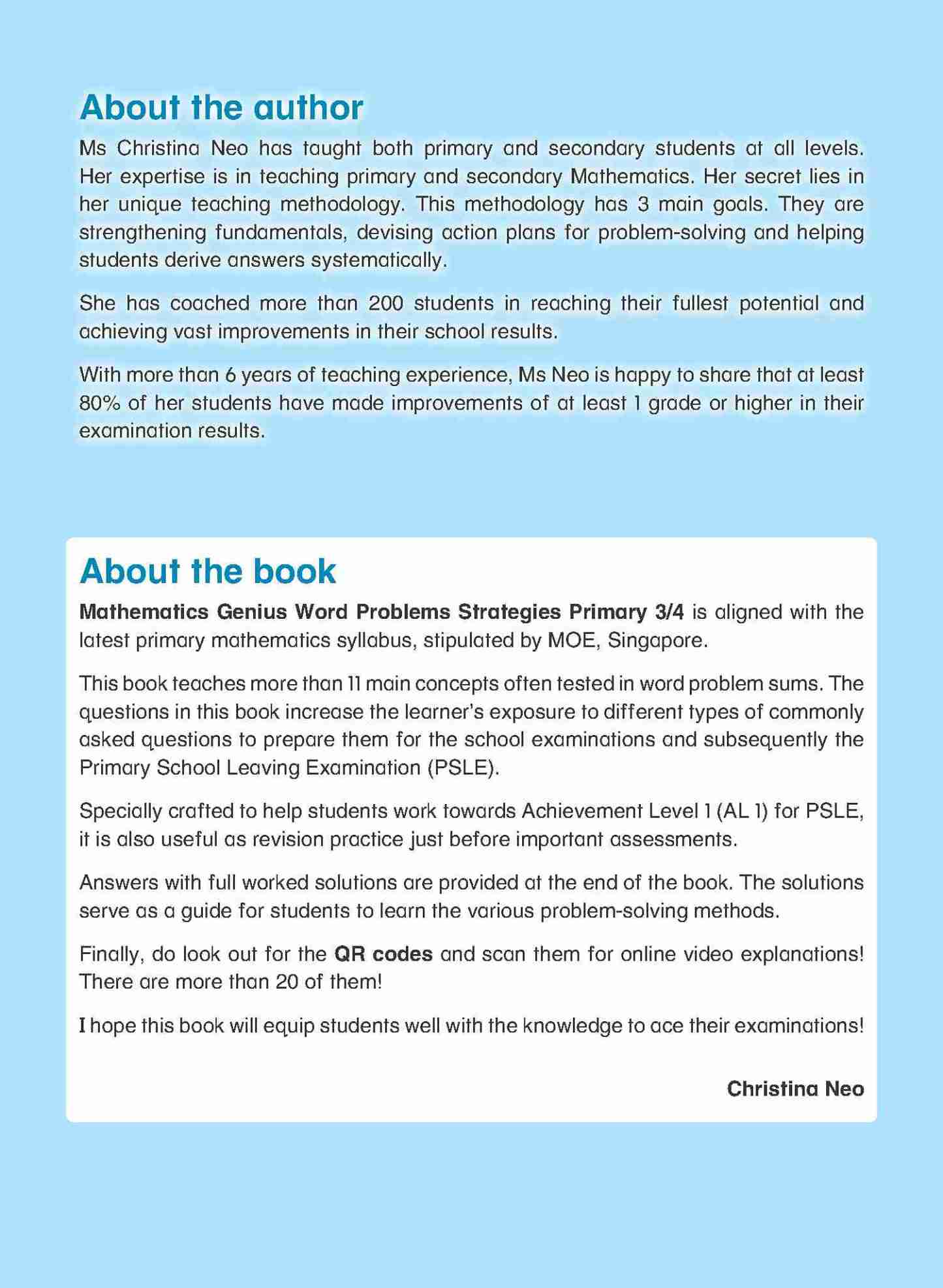 MATHEMATICS GENIUS WORD PROBLEMS STRATEGIES PRIMARY 3/4