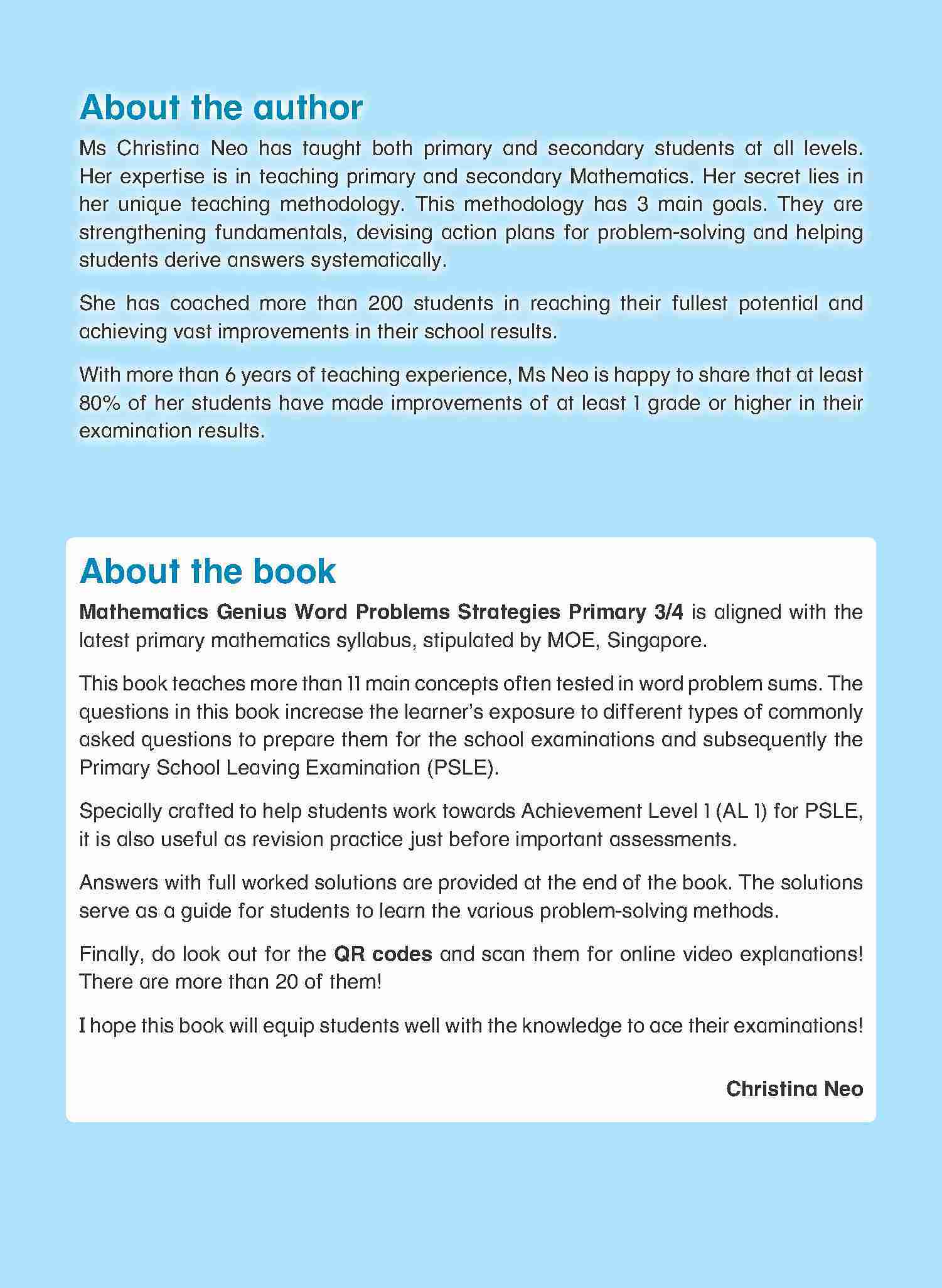 MATHEMATICS GENIUS WORD PROBLEMS STRATEGIES PRIMARY 3/4