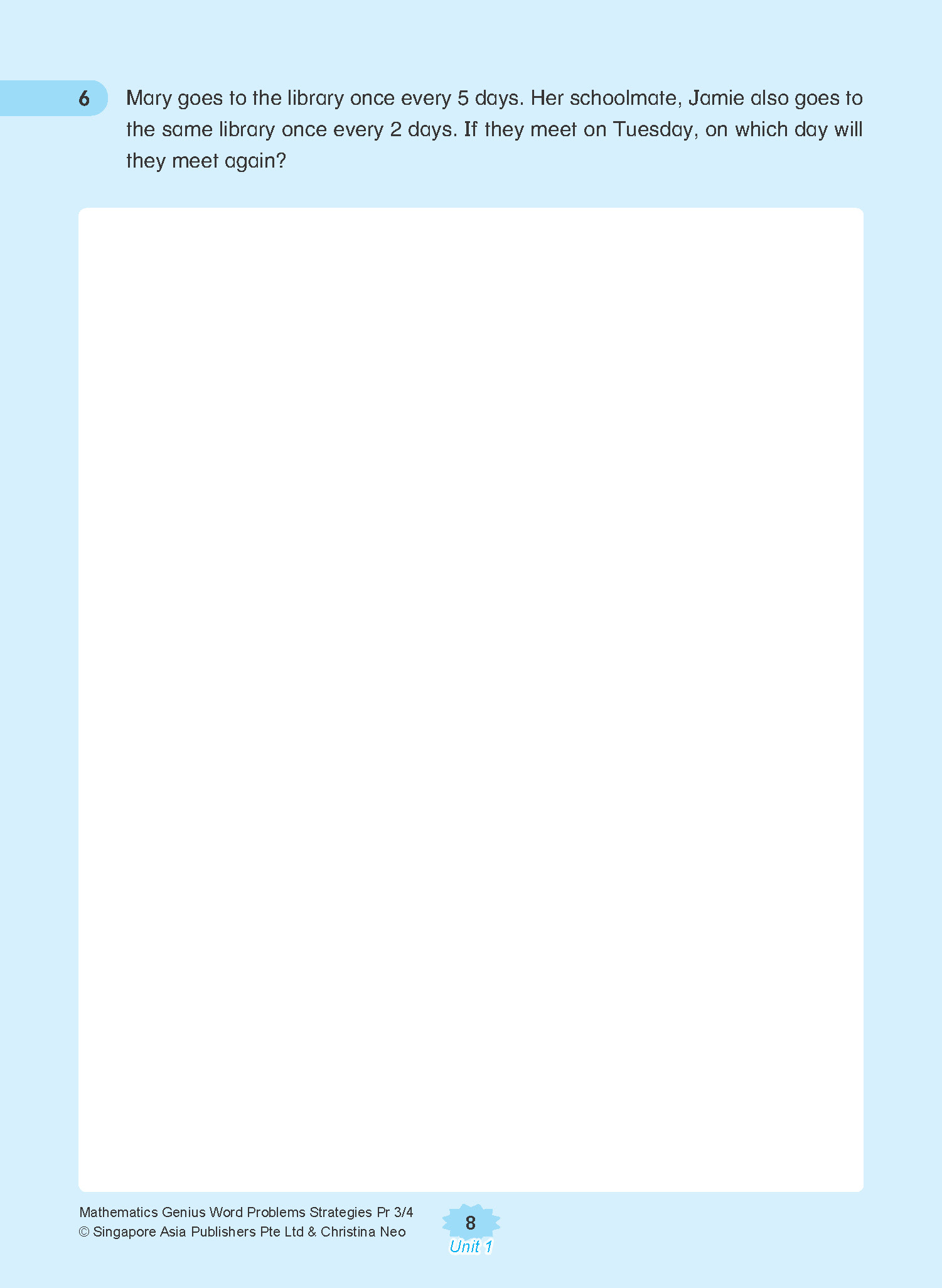 MATHEMATICS GENIUS WORD PROBLEMS STRATEGIES PRIMARY 3/4