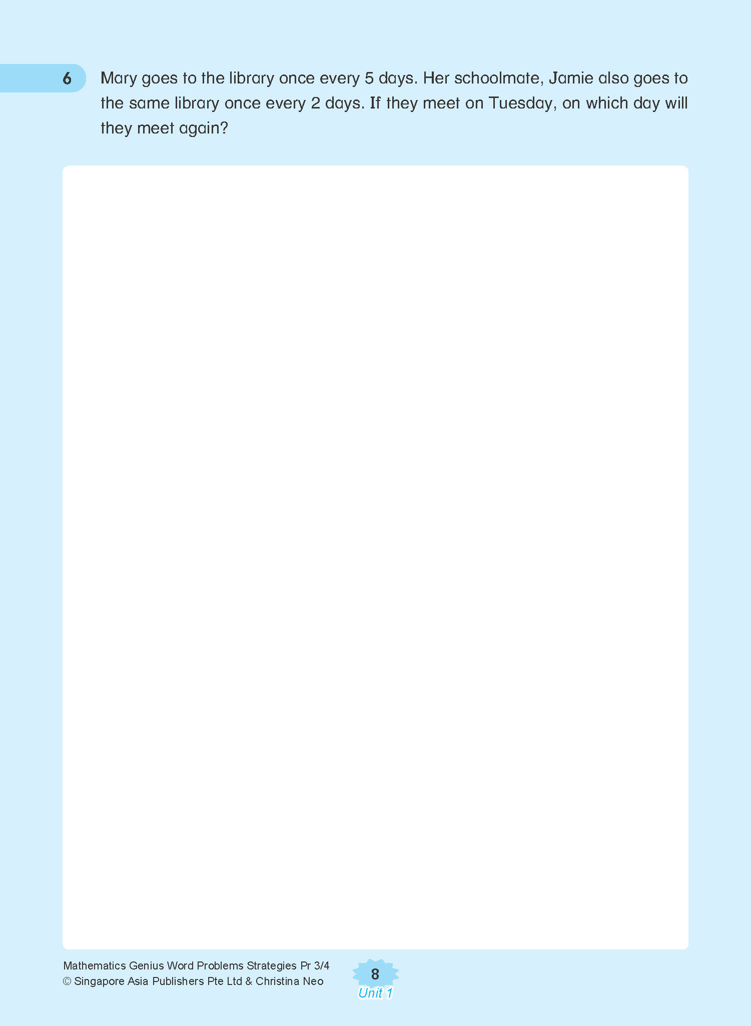 MATHEMATICS GENIUS WORD PROBLEMS STRATEGIES PRIMARY 3/4