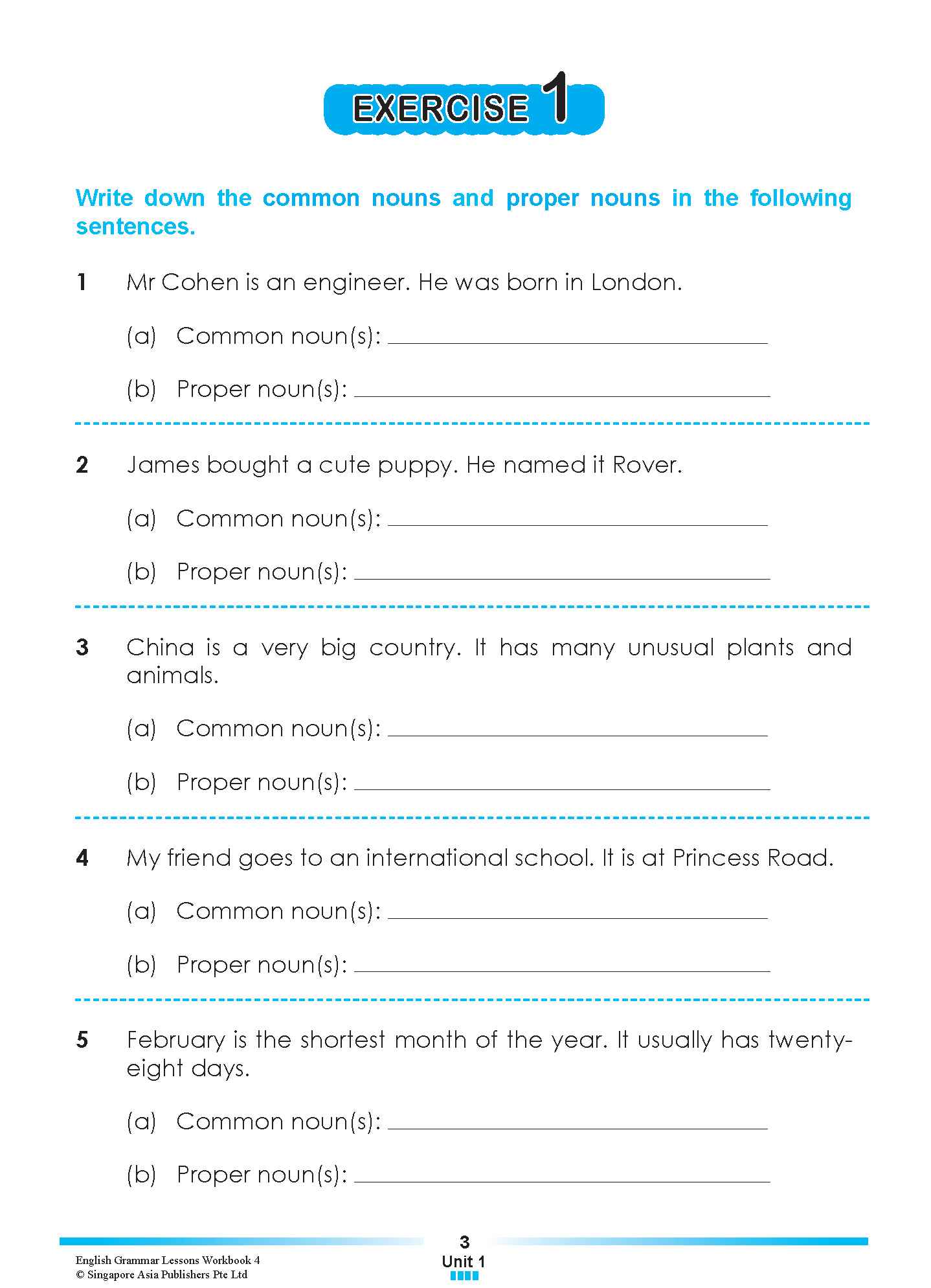 ENGLISH GRAMMAR LESSONS Workbook 4