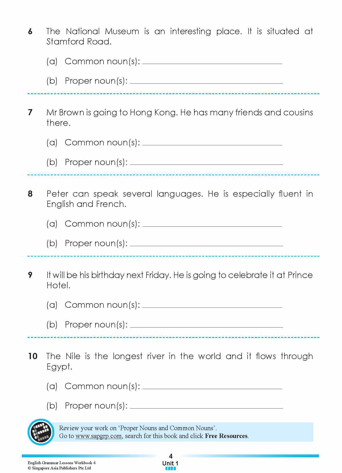ENGLISH GRAMMAR LESSONS Workbook 4