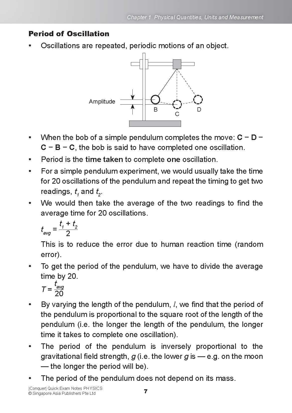 Conquer QUICK EXAM NOTES PHYSICS