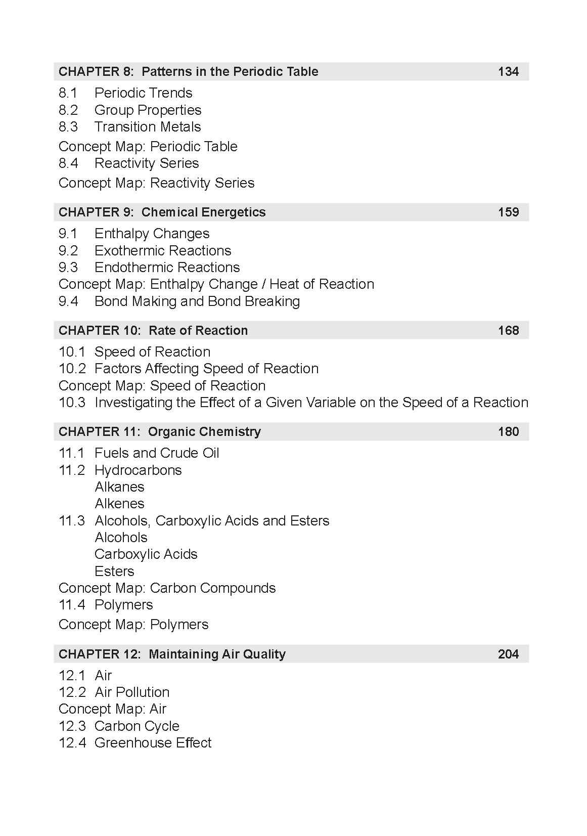 Conquer QUICK EXAM NOTES CHEMISTRY