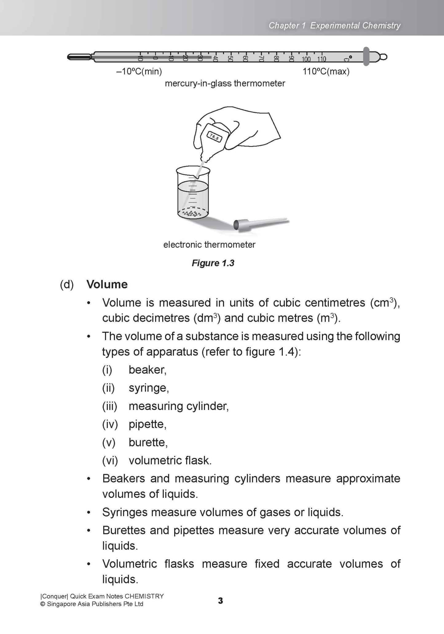 Conquer QUICK EXAM NOTES CHEMISTRY