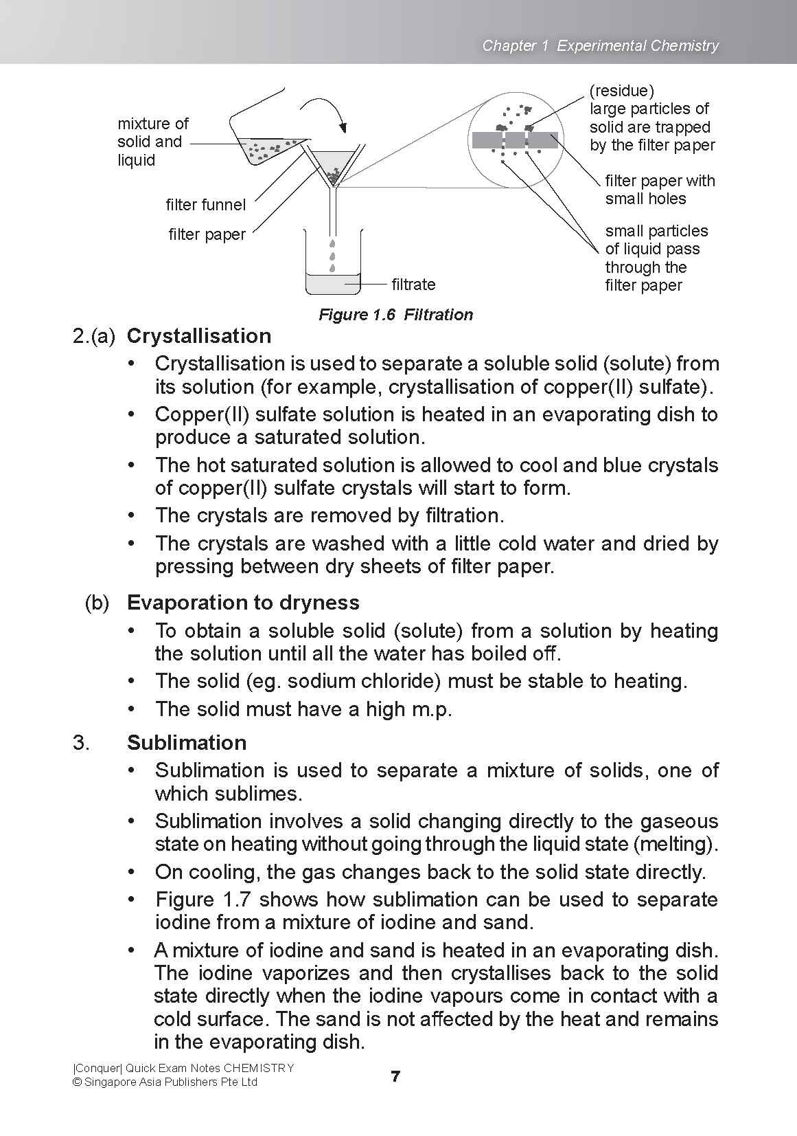 Conquer QUICK EXAM NOTES CHEMISTRY