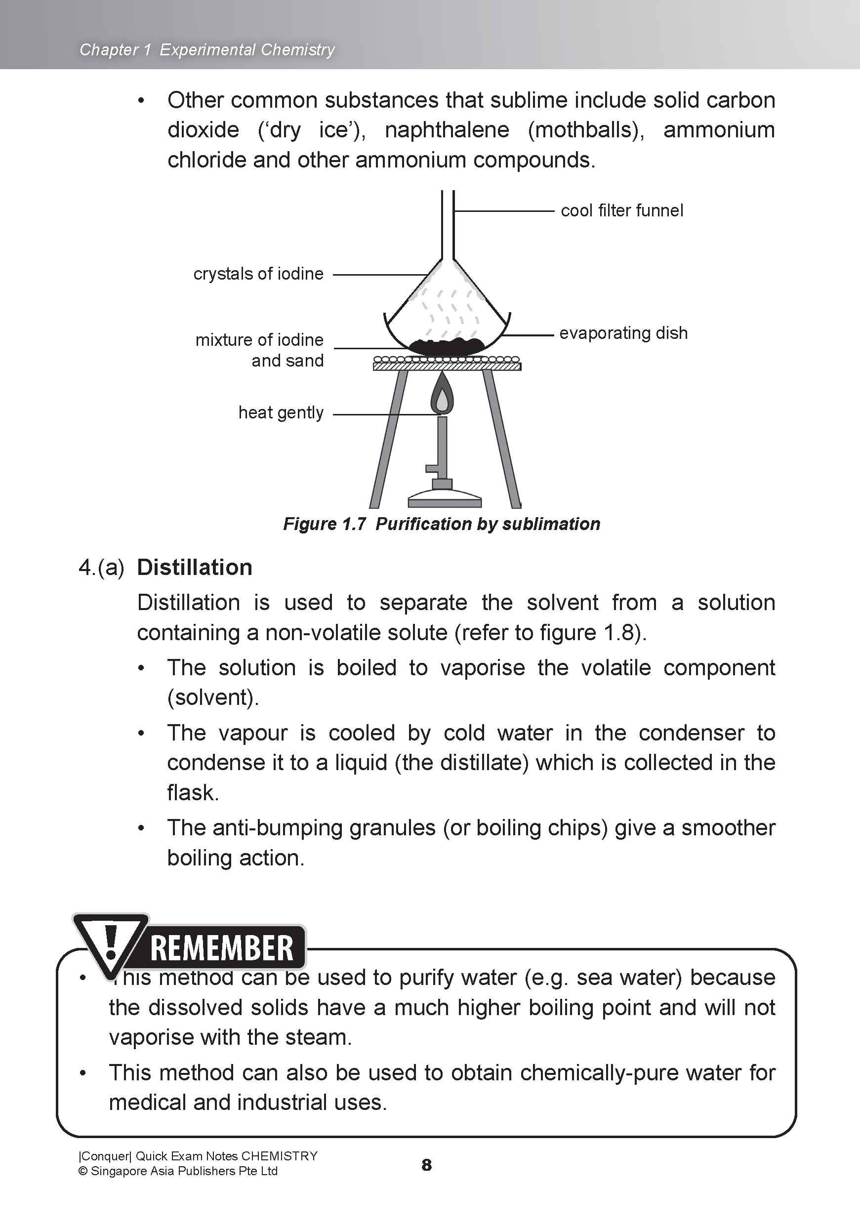 Conquer QUICK EXAM NOTES CHEMISTRY