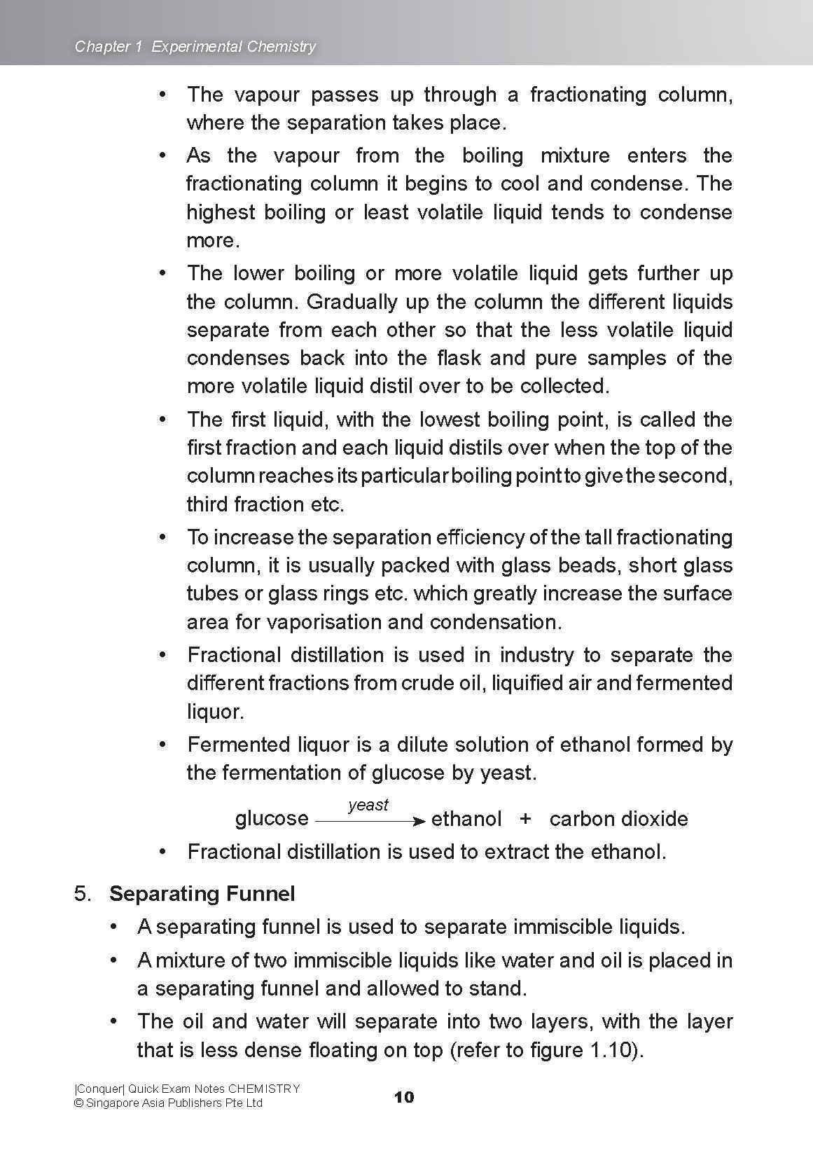 Conquer QUICK EXAM NOTES CHEMISTRY
