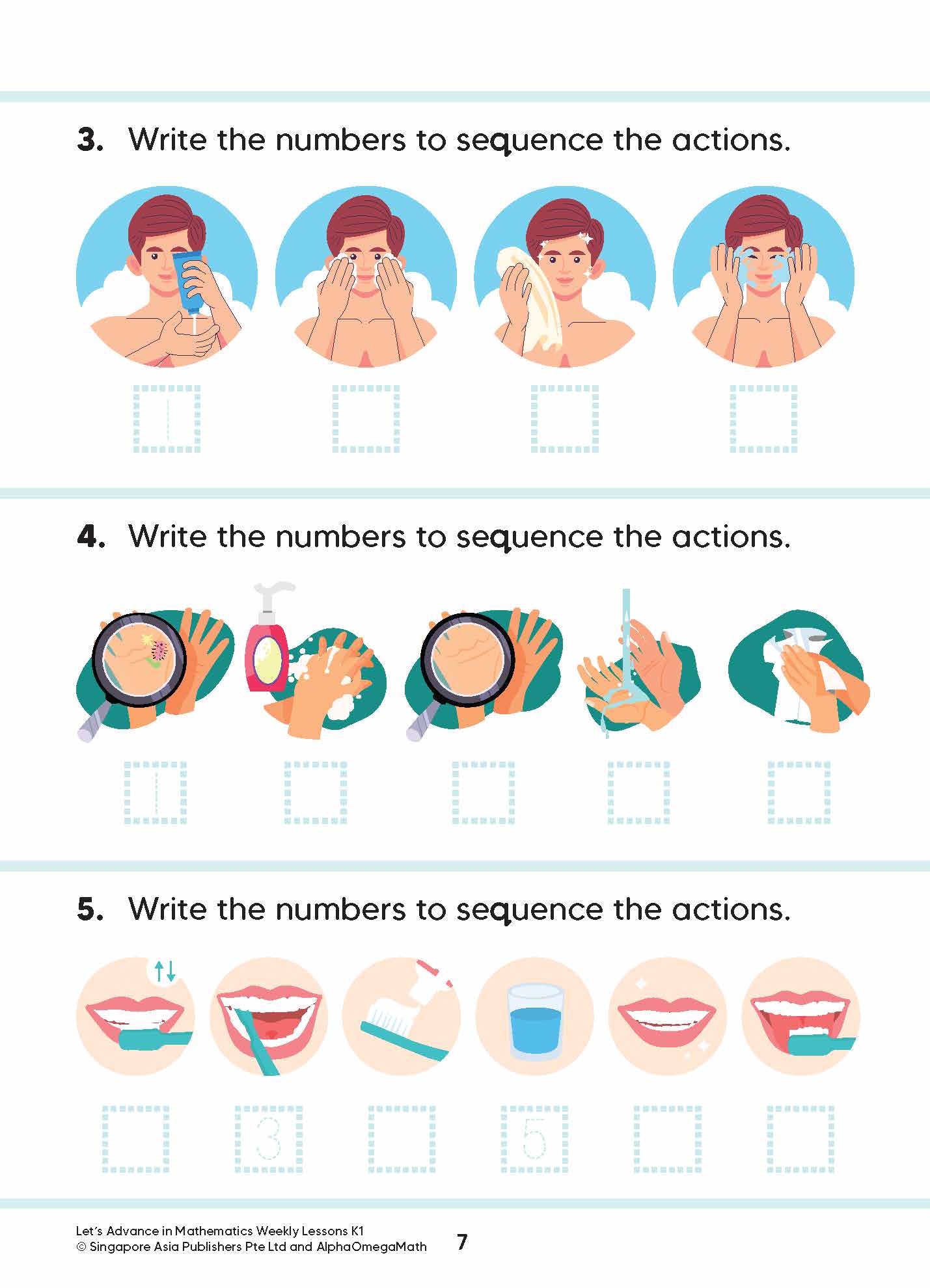 Let’s Advance in MATHEMATICS WEEKLY LESSONS Kindergarten 1