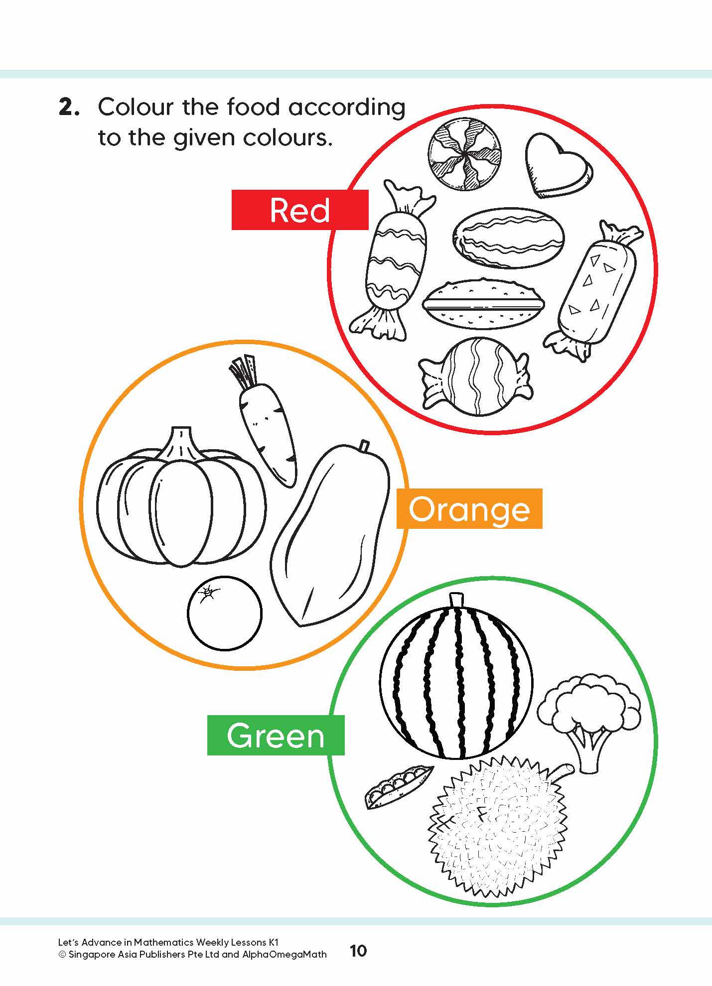 Let’s Advance in MATHEMATICS WEEKLY LESSONS Kindergarten 1
