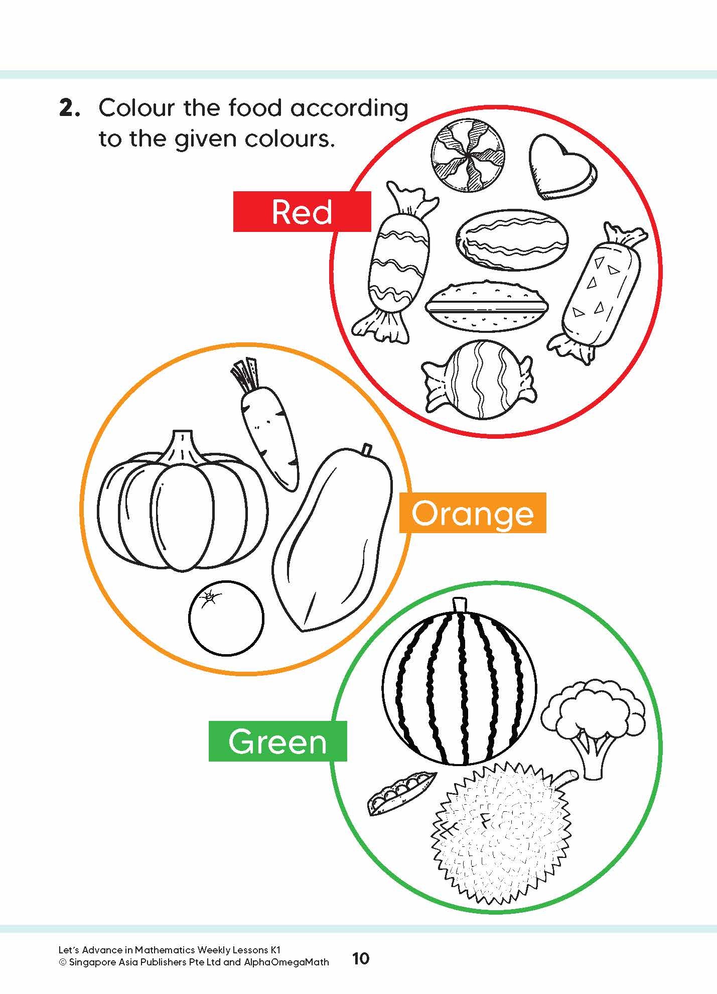 Let’s Advance in MATHEMATICS WEEKLY LESSONS Kindergarten 1