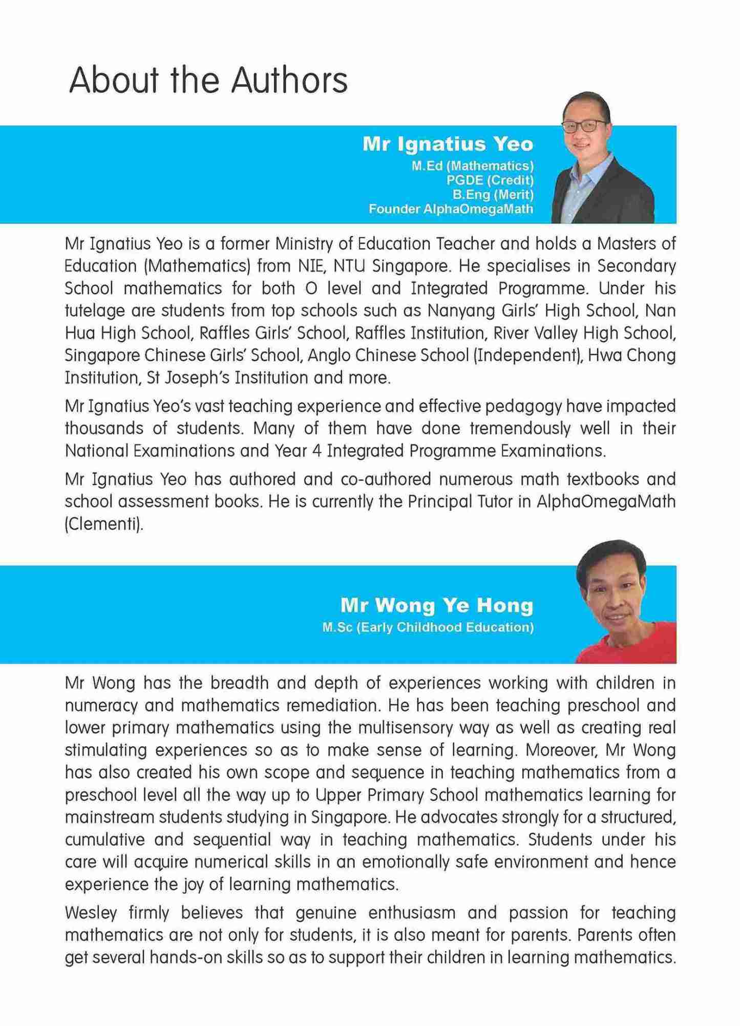 Let’s Advance in MATHEMATICS WEEKLY LESSONS Kindergarten 2