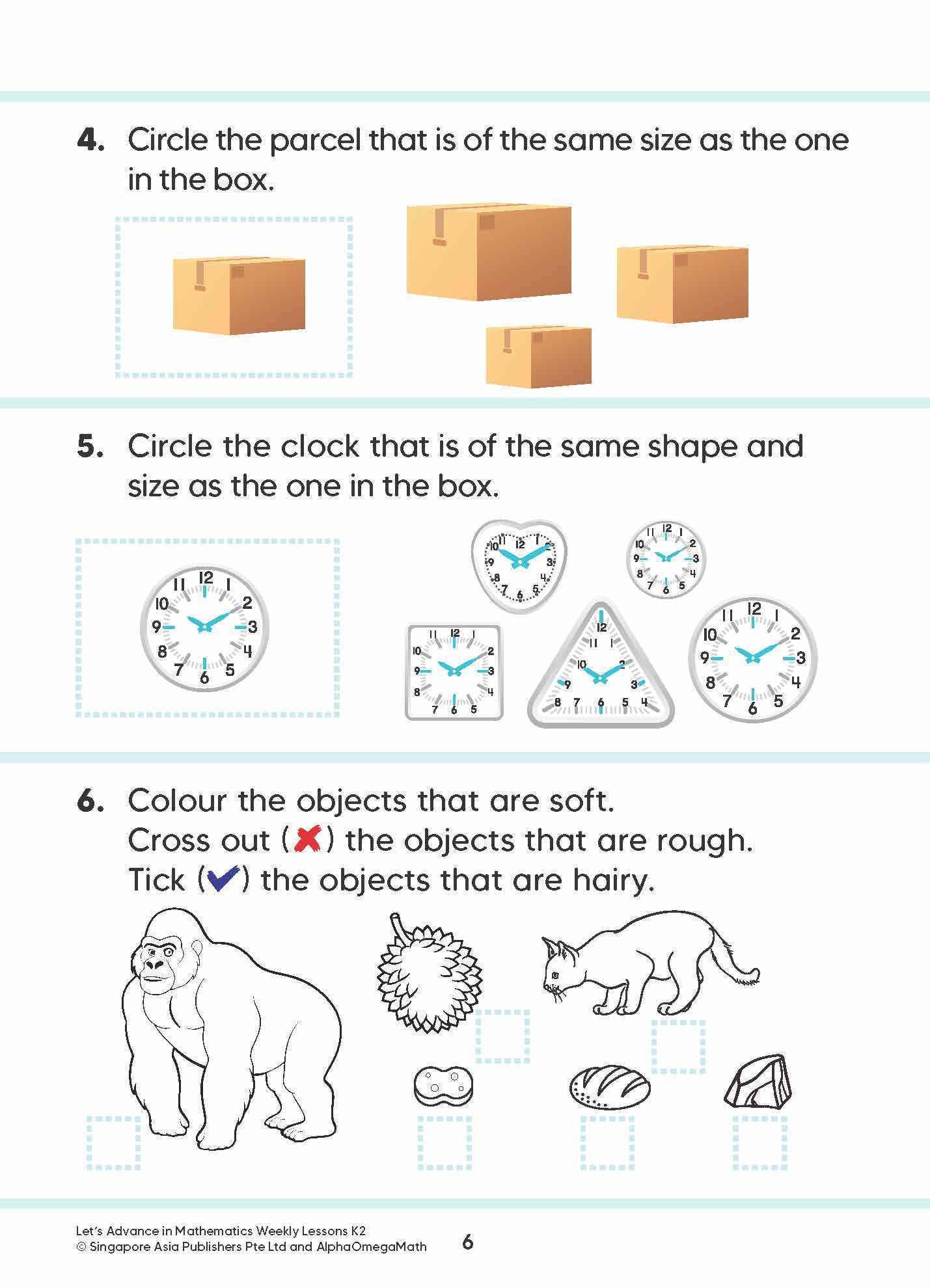 Let’s Advance in MATHEMATICS WEEKLY LESSONS Kindergarten 2
