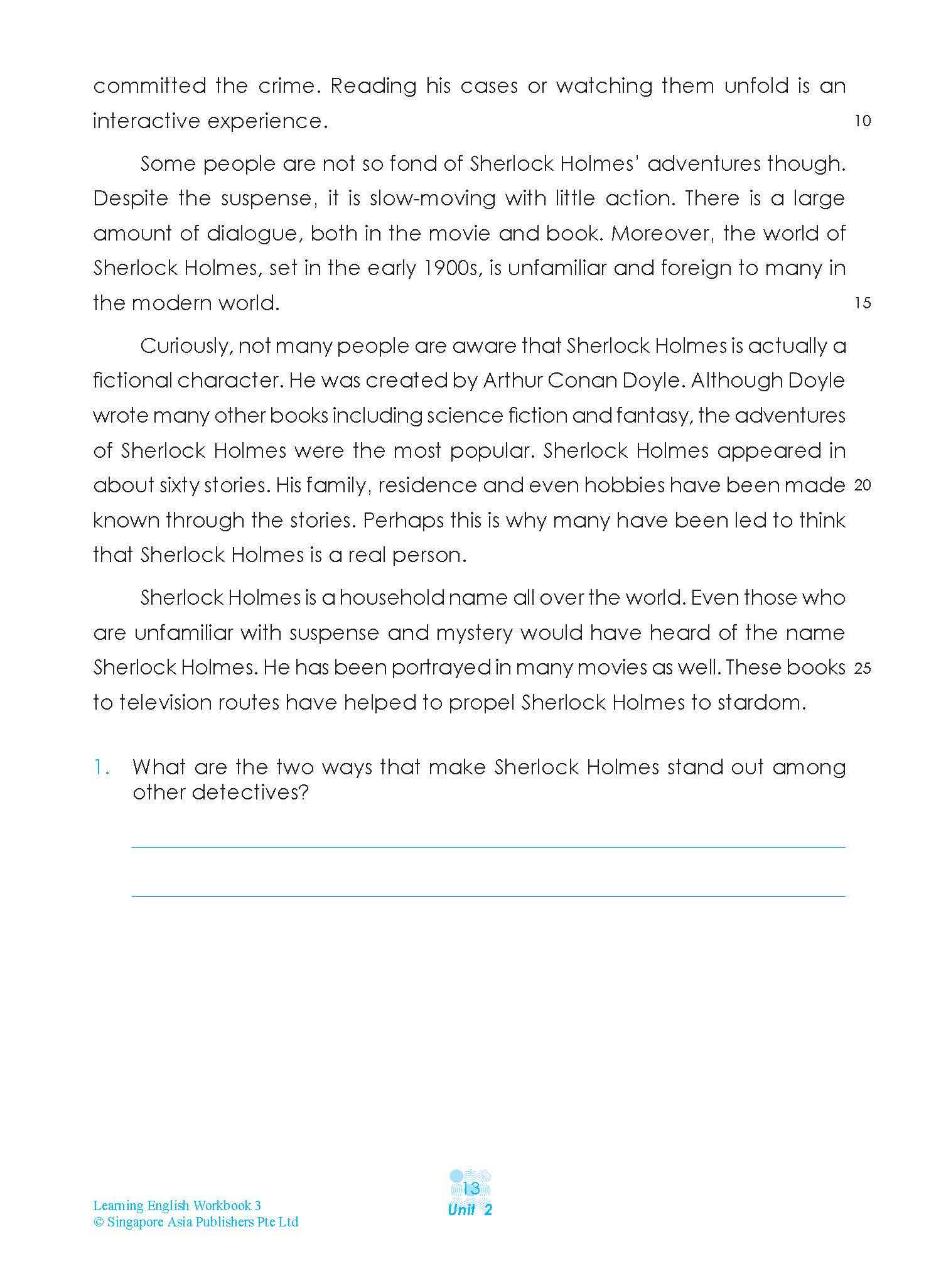 LEARNING ENGLISH Workbook 3