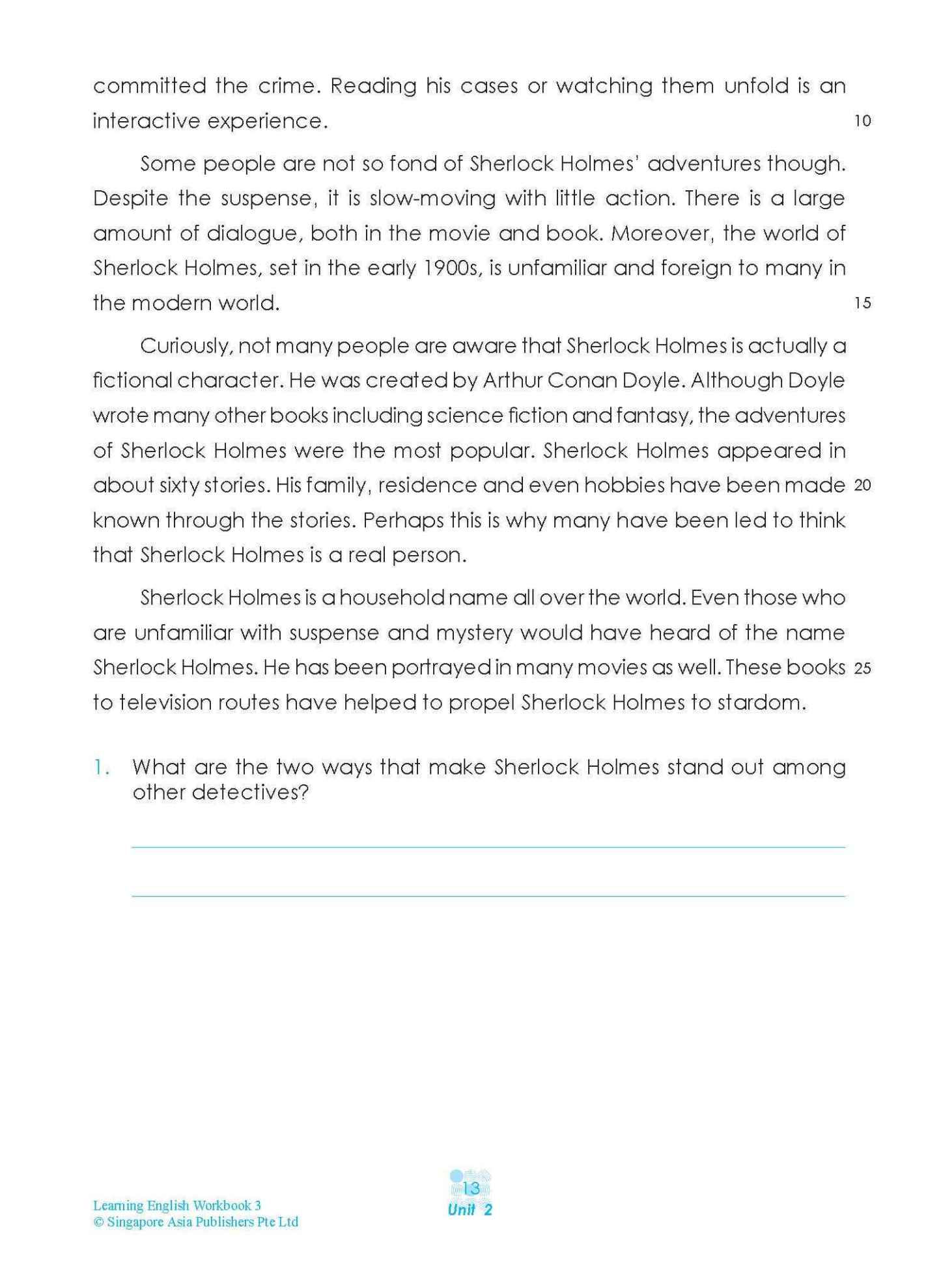 LEARNING ENGLISH Workbook 3