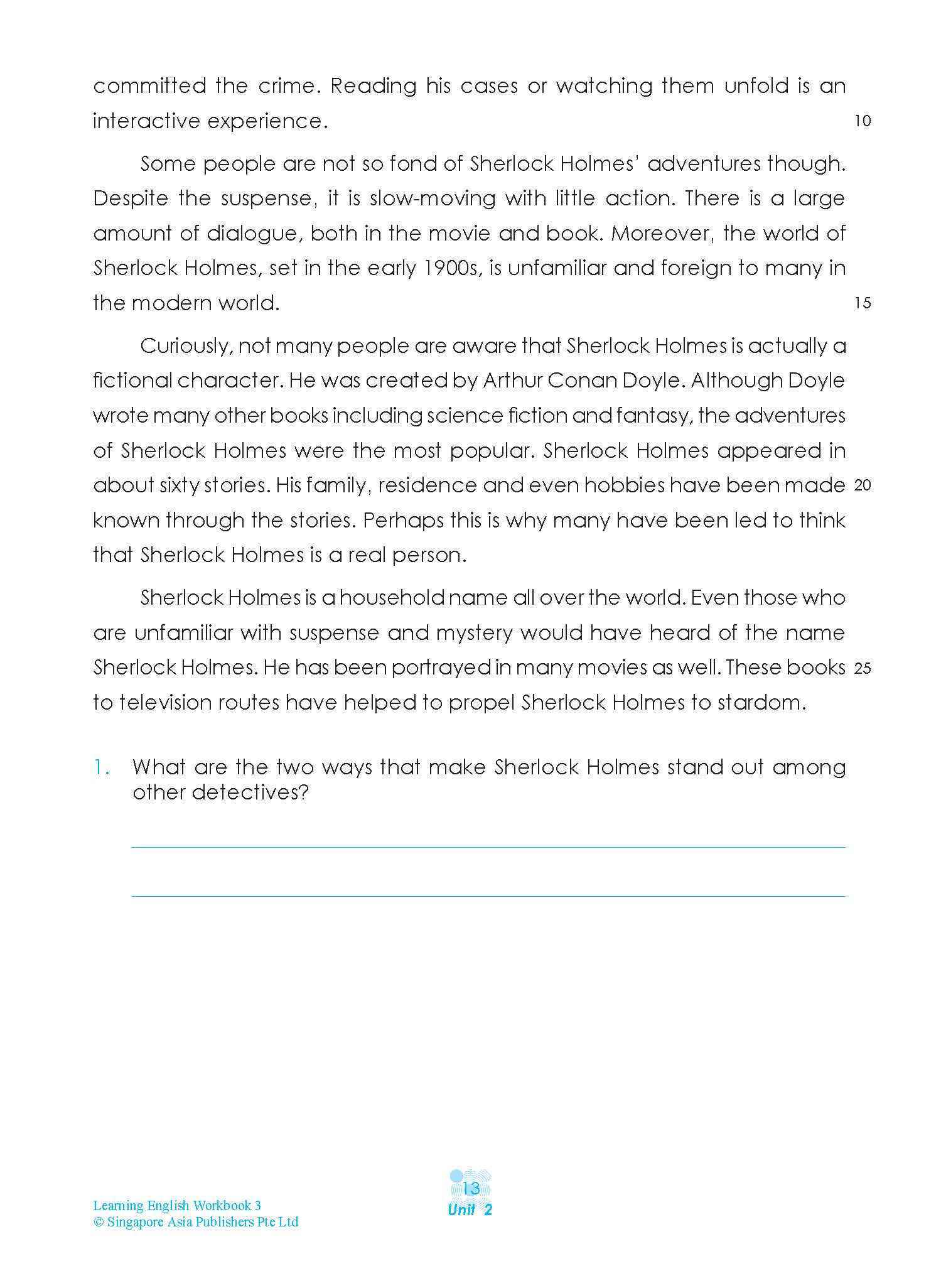 LEARNING ENGLISH Workbook 3