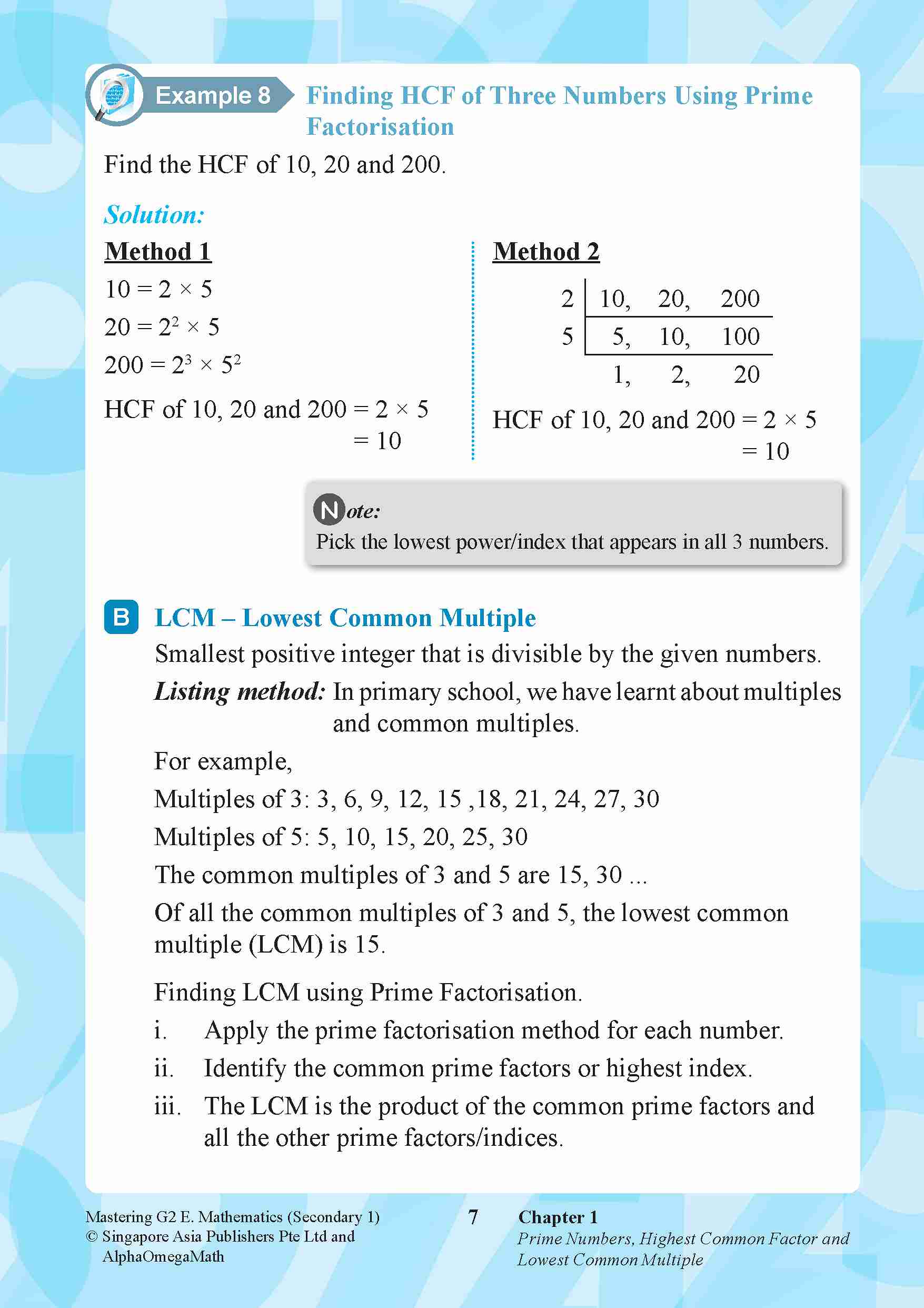 Mastering G2 ELEMENTARY MATHEMATICS Secondary 1