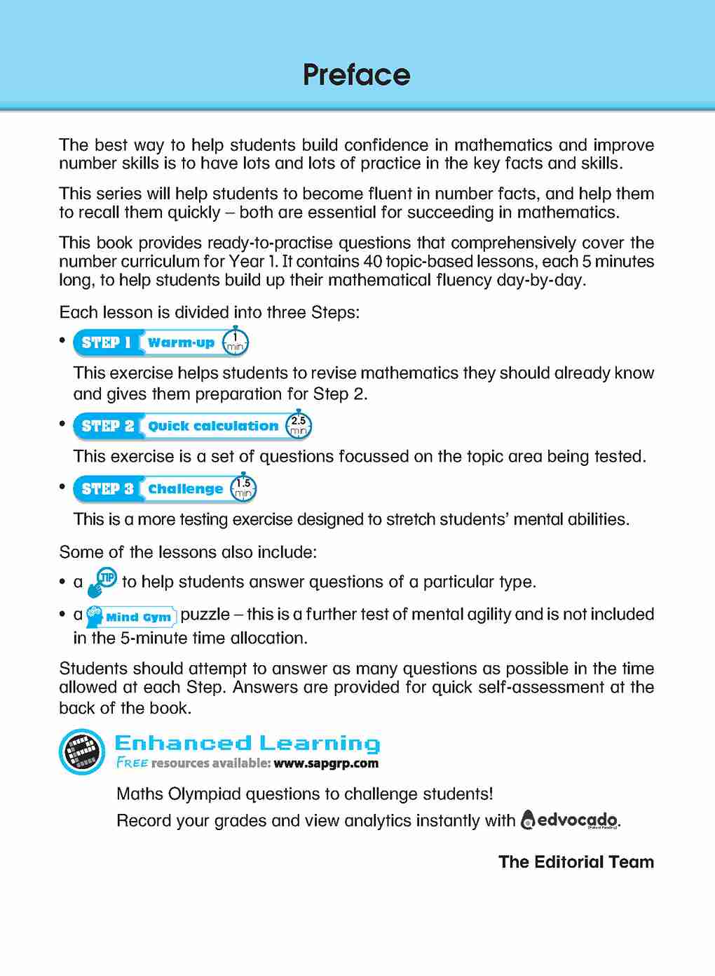 Learning+ Mathematics by the Minute Workbook 1
