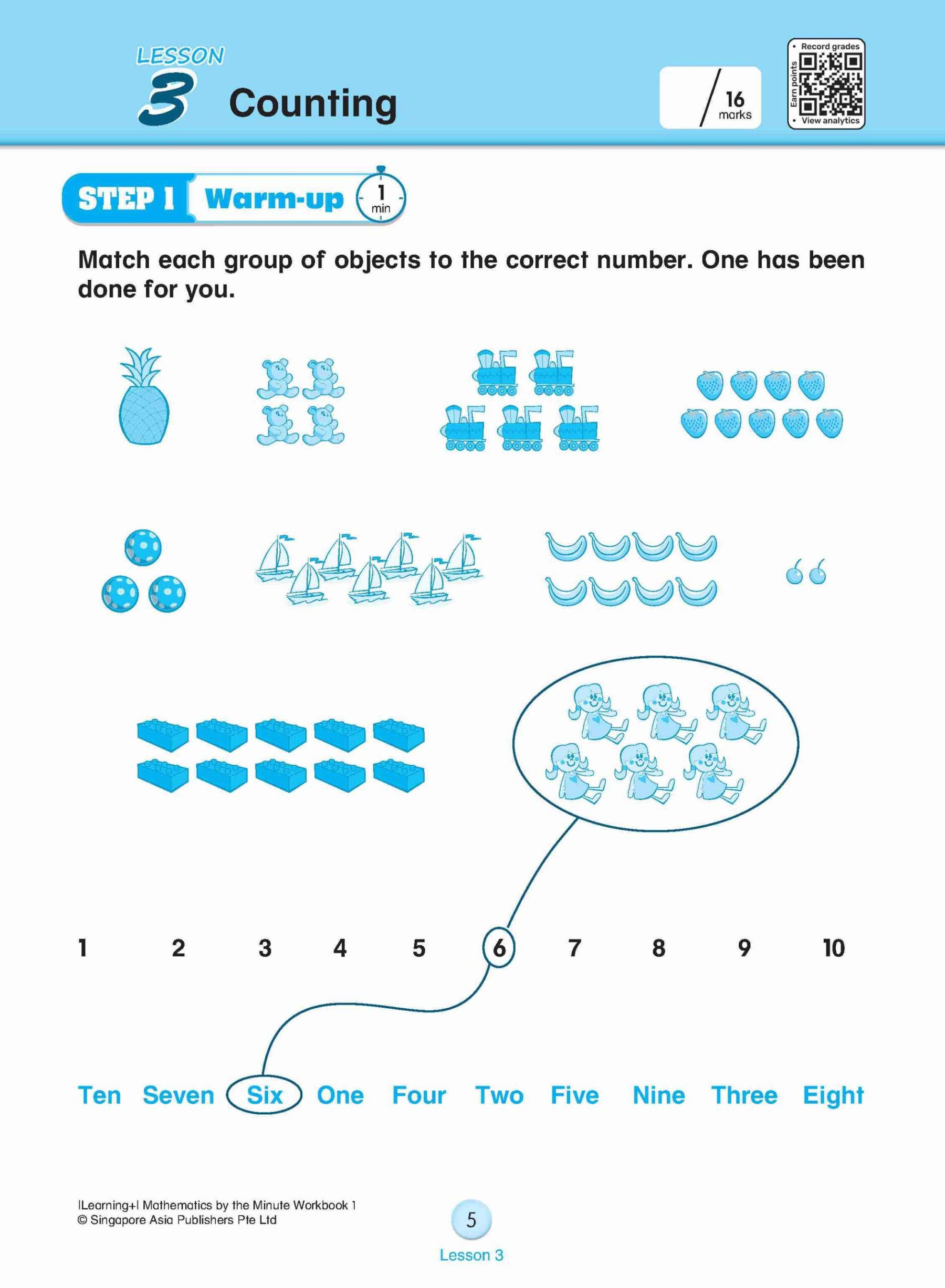 Learning+ Mathematics by the Minute Workbook 1