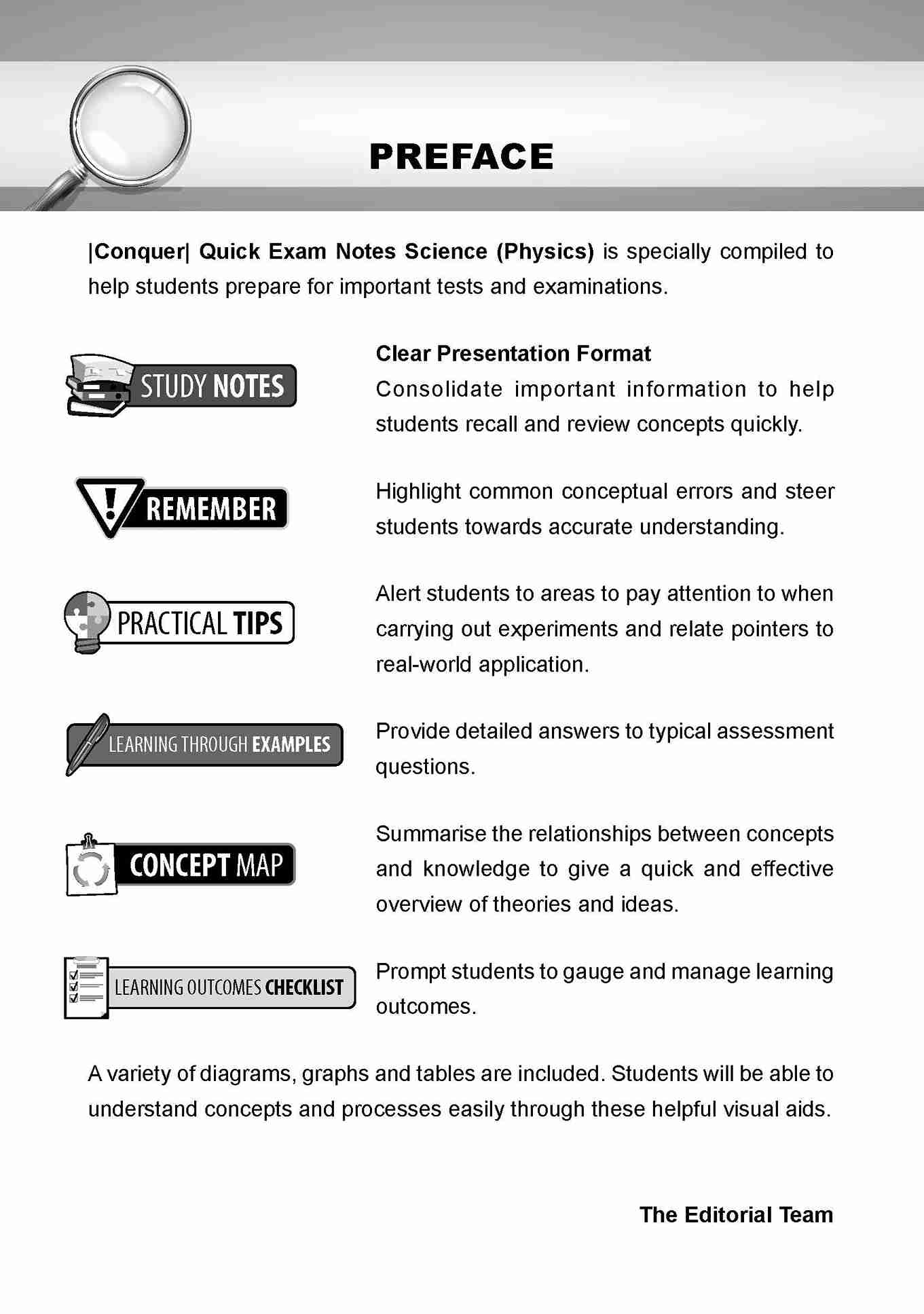 Conquer QUICK EXAM NOTES SCIENCE (PHYSICS)