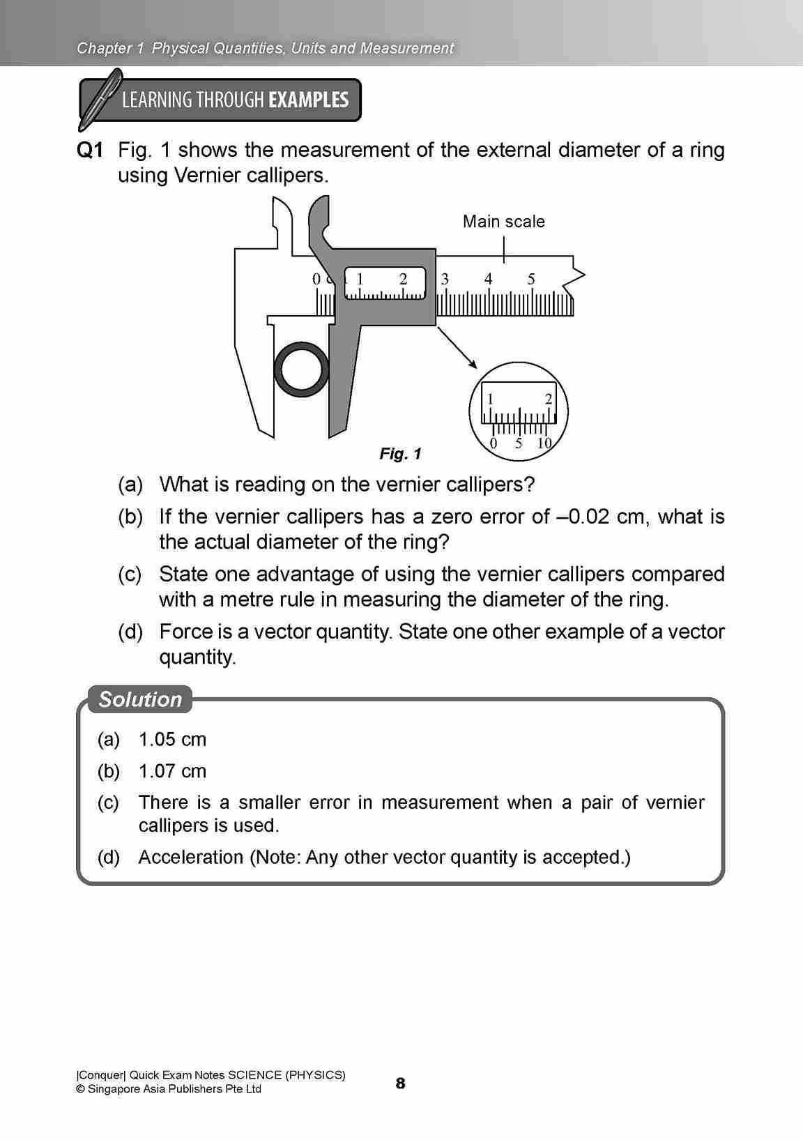 Conquer QUICK EXAM NOTES SCIENCE (PHYSICS)