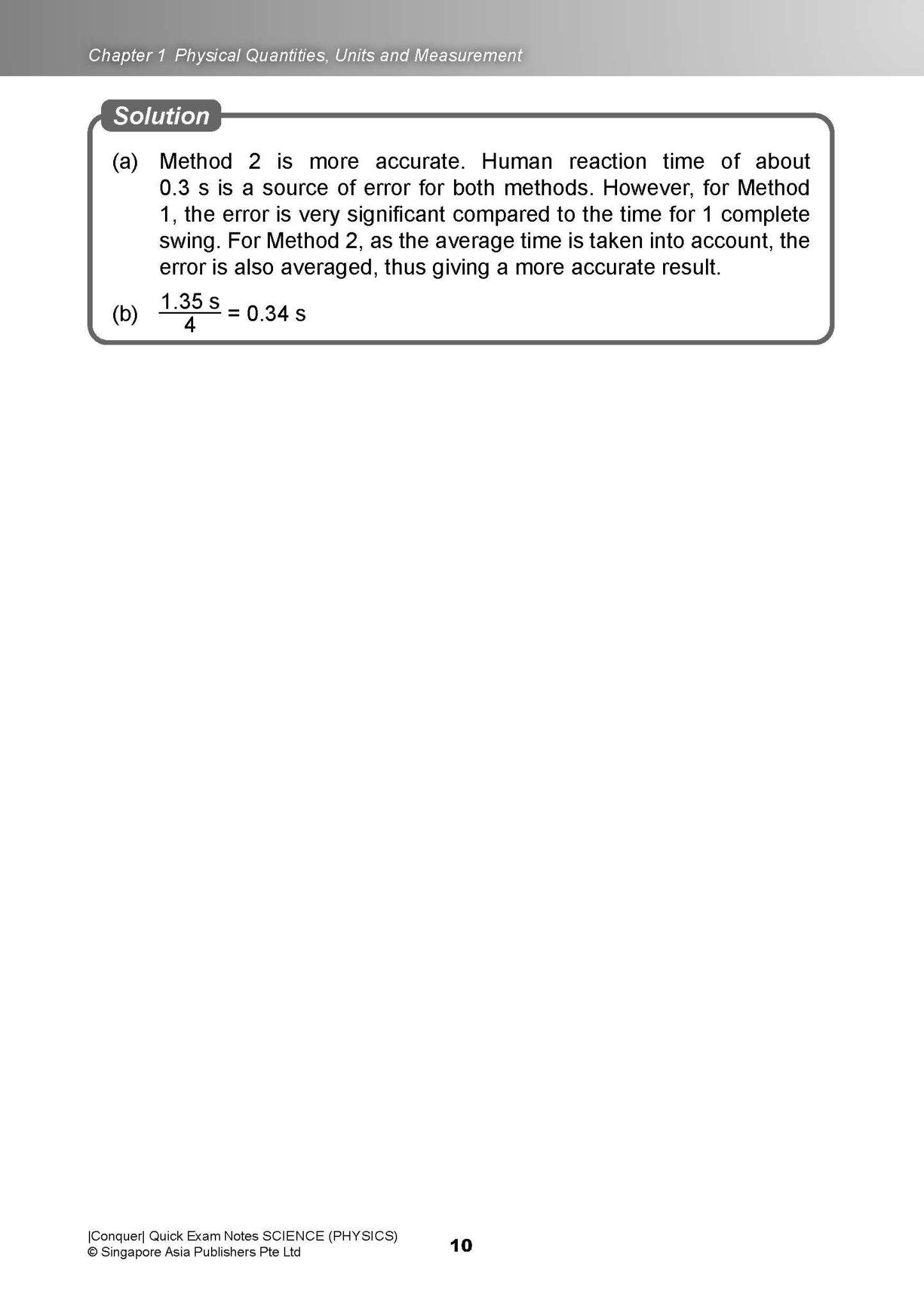 Conquer QUICK EXAM NOTES SCIENCE (PHYSICS)