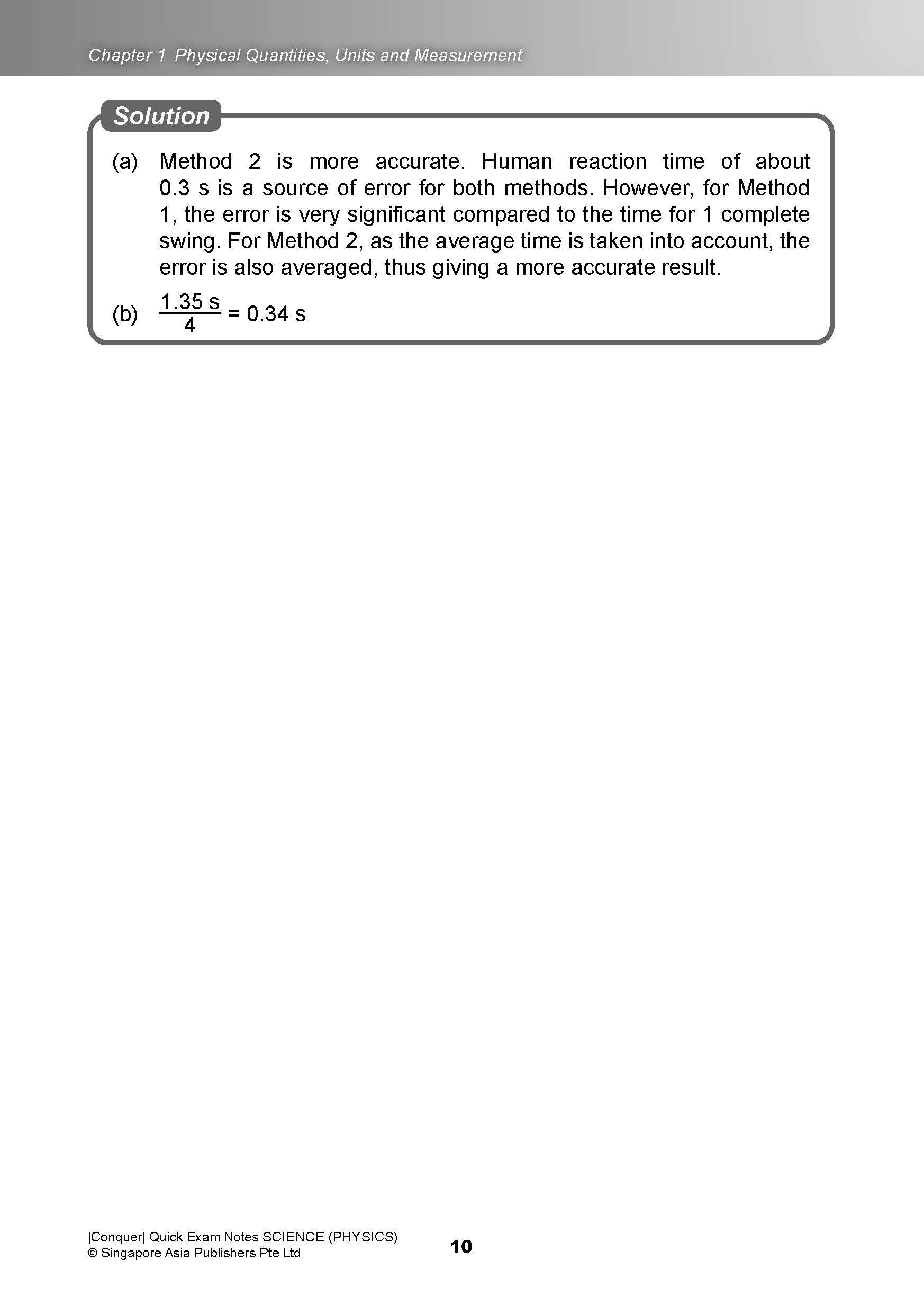 Conquer QUICK EXAM NOTES SCIENCE (PHYSICS)