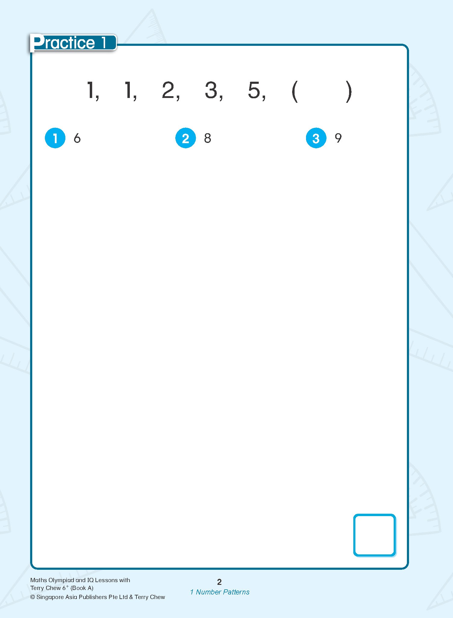 Maths Olympiad and IQ Lessons with Terry Chew Age 6+ Book A