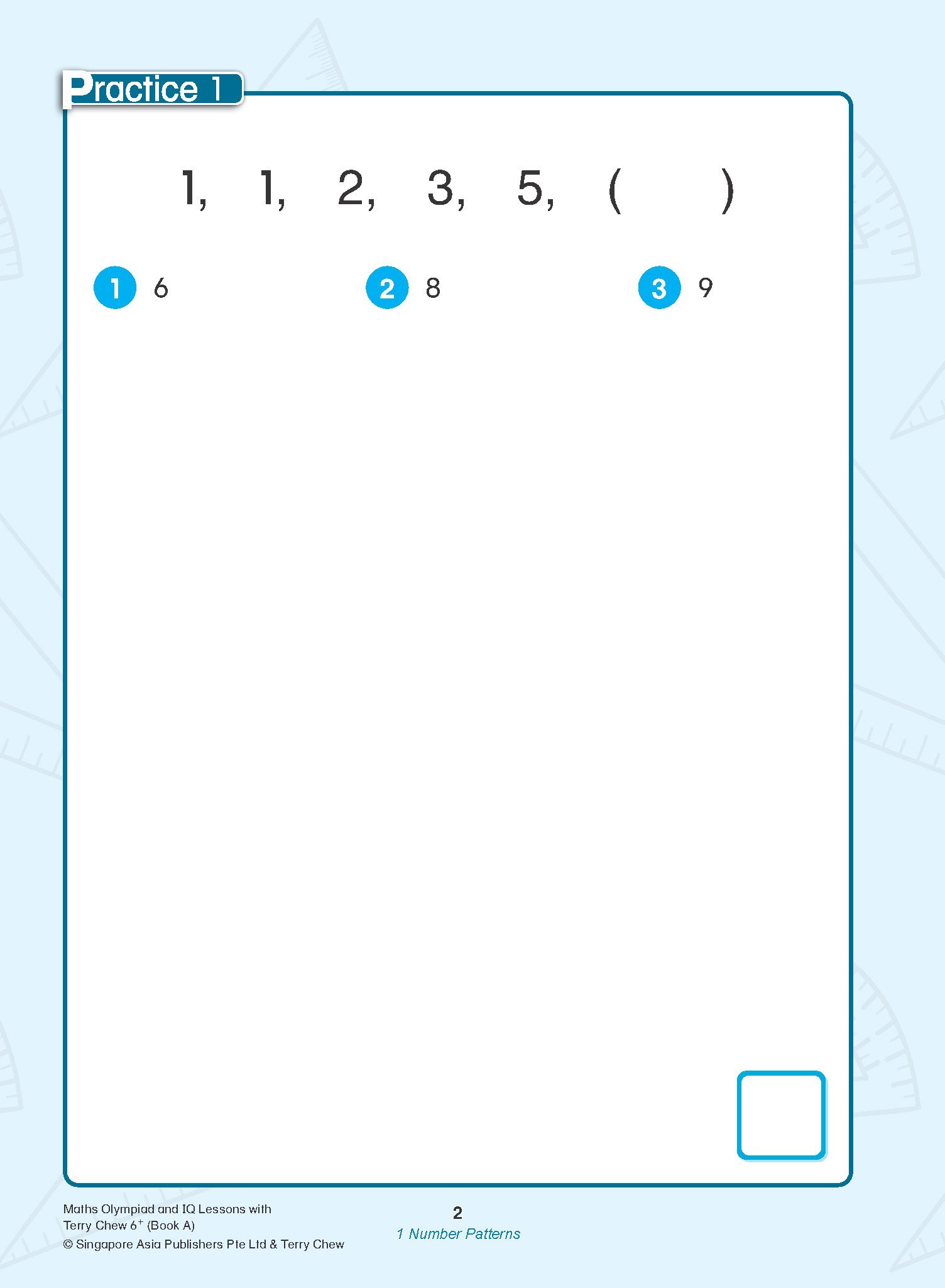 Maths Olympiad and IQ Lessons with Terry Chew Age 6+ Book A