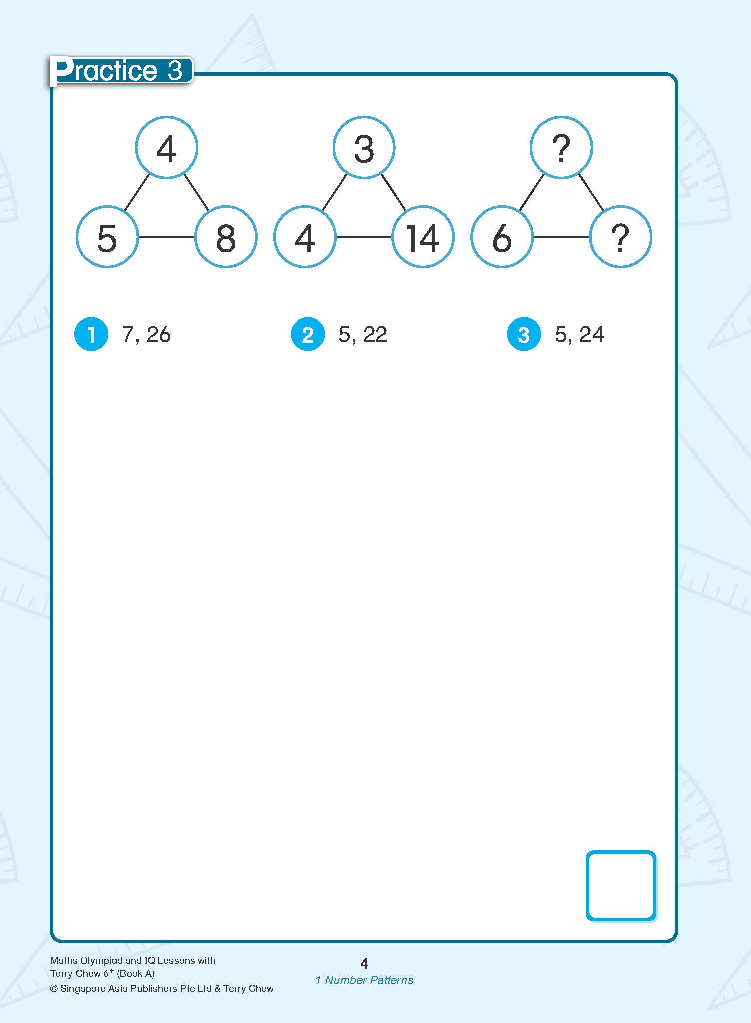 Maths Olympiad and IQ Lessons with Terry Chew Age 6+ Book A