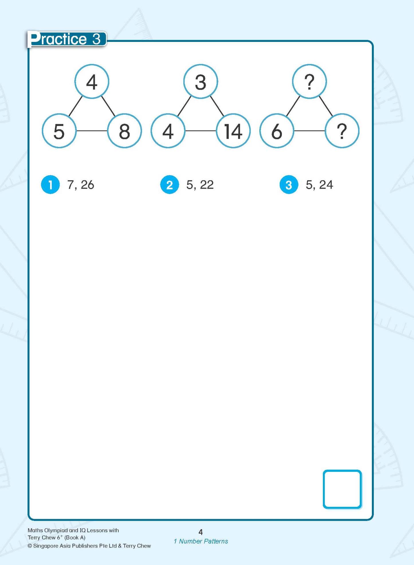Maths Olympiad and IQ Lessons with Terry Chew Age 6+ Book A